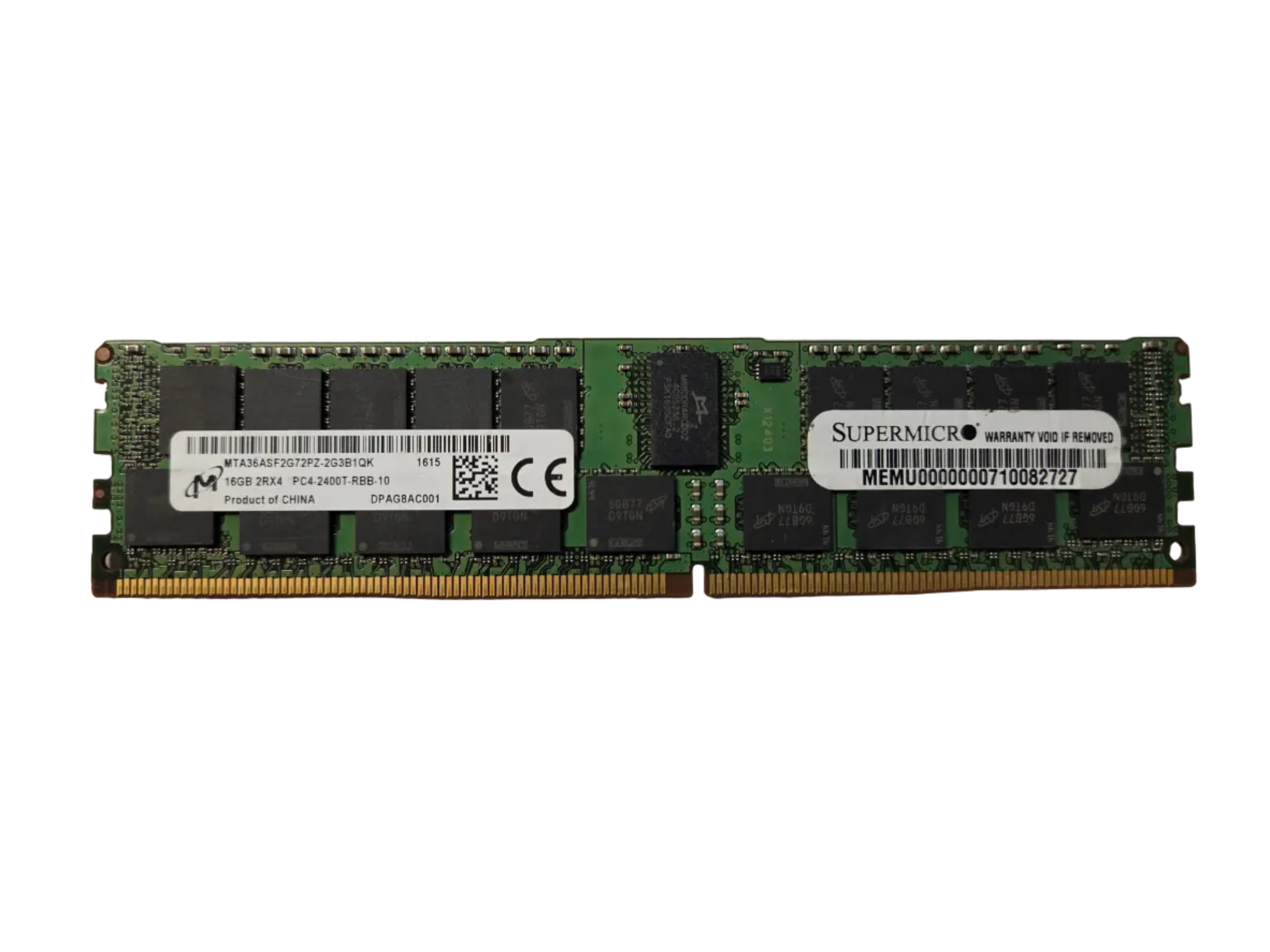 16GB 2Rx4 PC4-19200 DDR4-2400 ECC Registered RAM