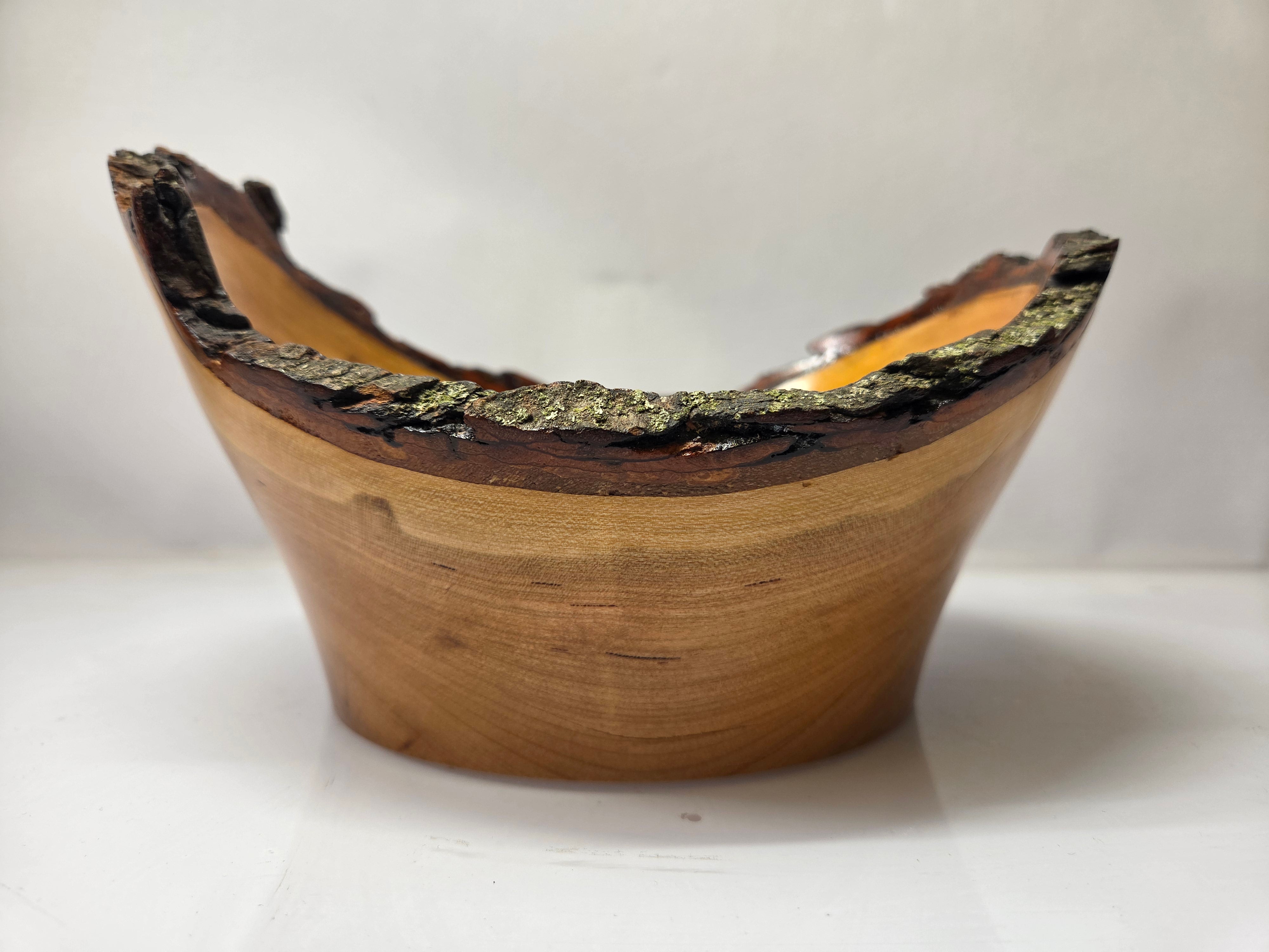 MSU Shadows Cherry Wood Bowl #053