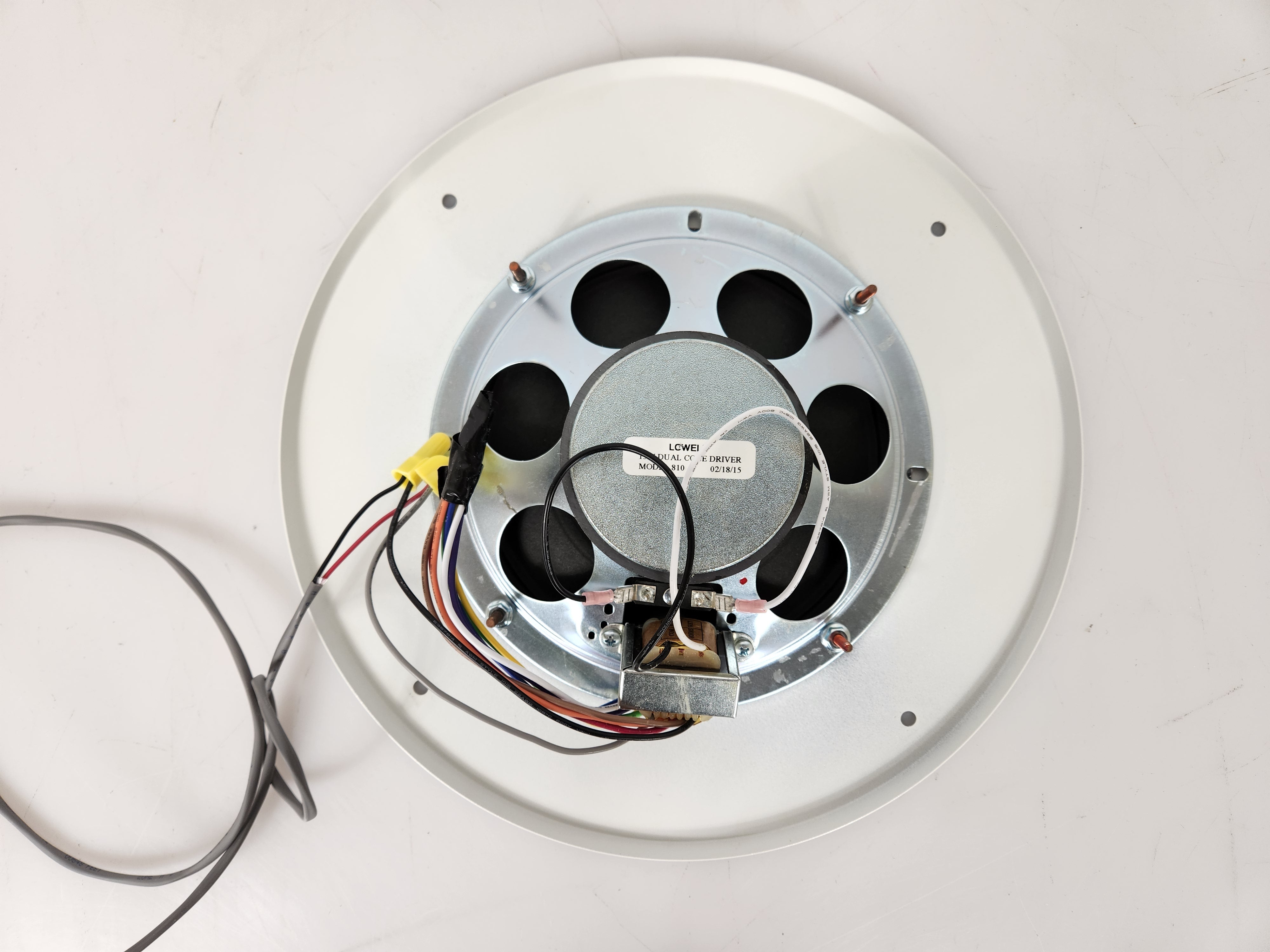 Lowell 810 8" Ceiling Speaker with Black CP84 Enclosure