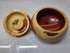 MSU Shadows Red Cedar Wood Bowl with Lid #052