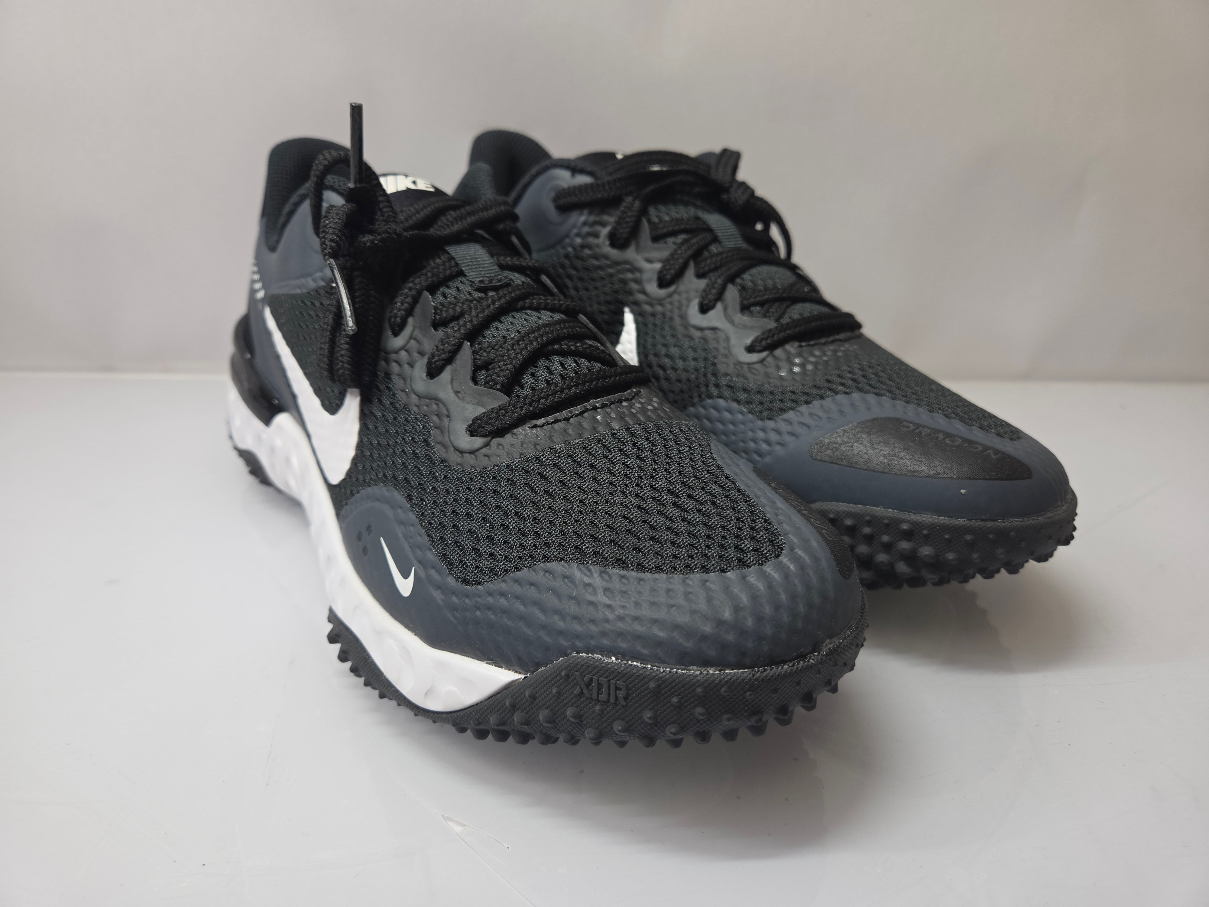 Nike Black Alpha Hurache Elite 3 Turf Baseball Shoes Men's Size 10