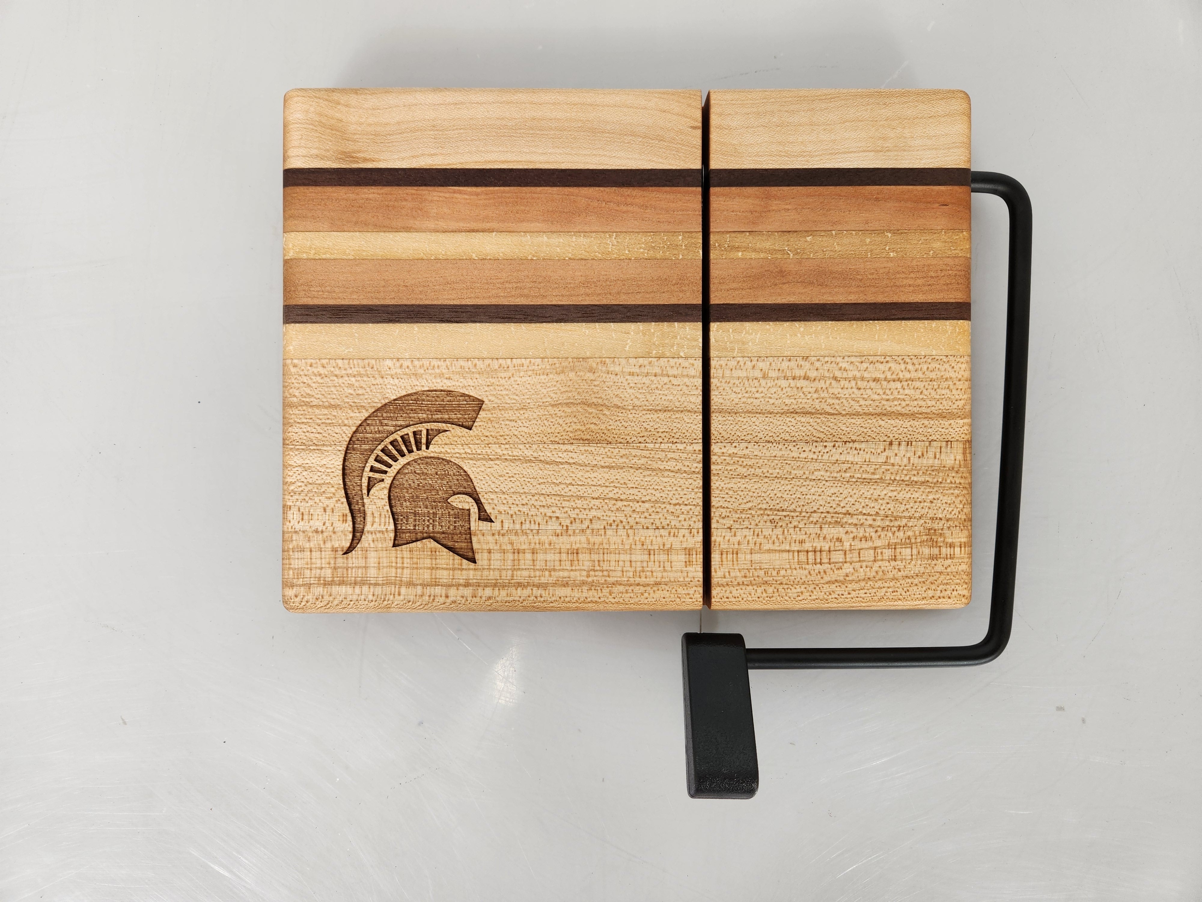MSU Shadows Cheese Board Spartan Head Style 7