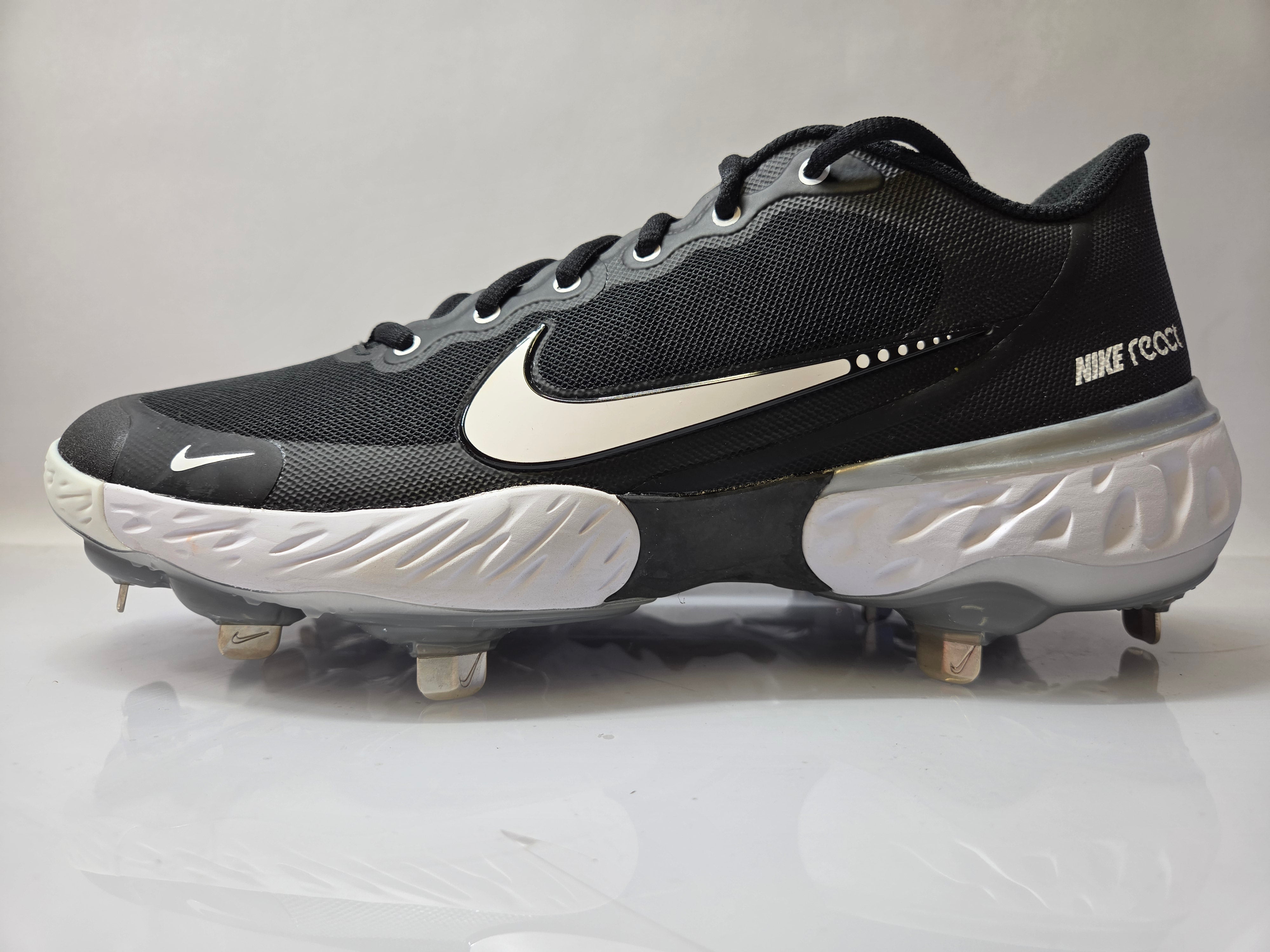Nike Black Alpha Hurache Elite 3 Low Baseball Cleats Men's Size 9