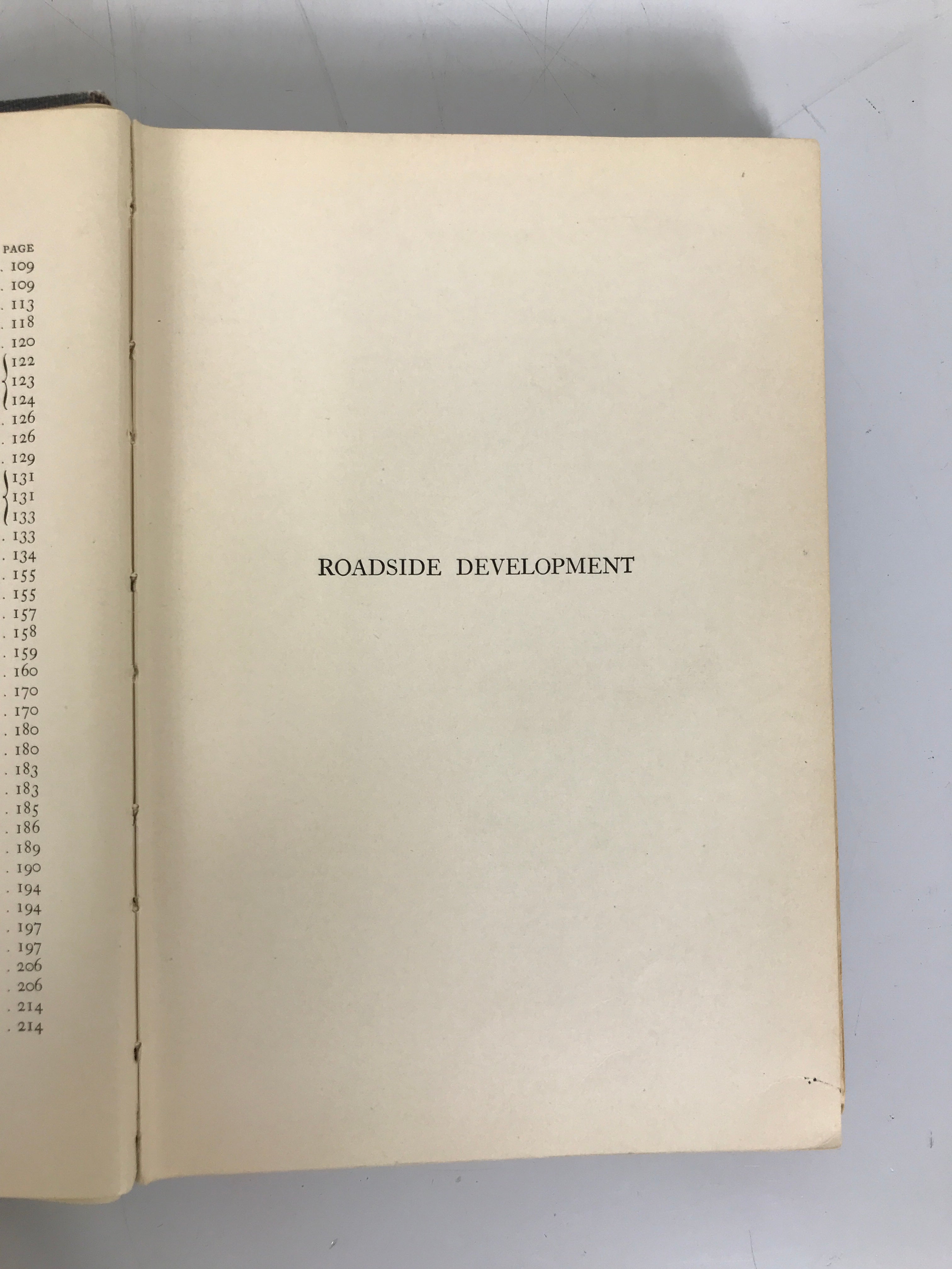 Roadside Development J.M. Bennett 1929 Antique HC Ex-Library