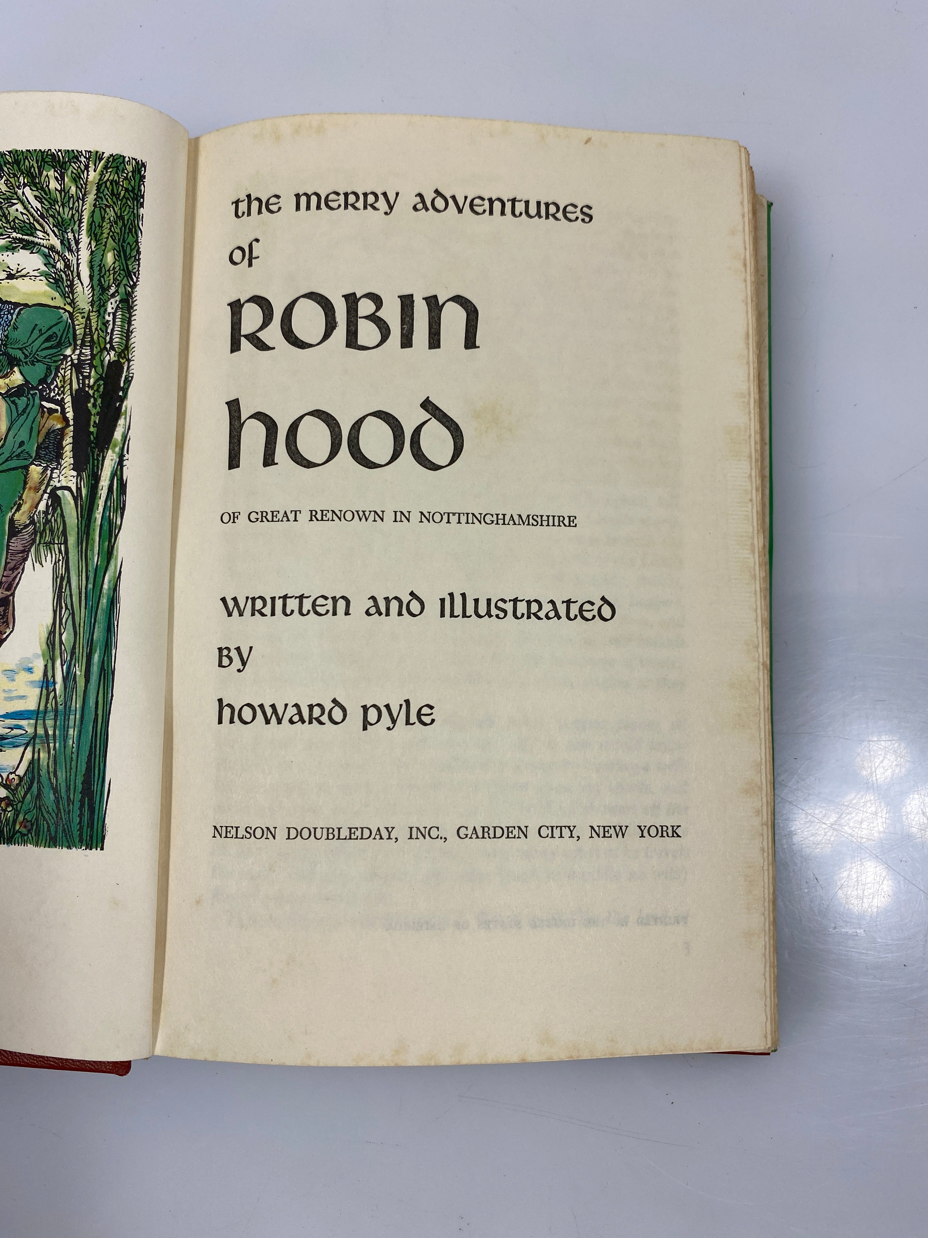 Robin Hood by Howard Pyle Nelson Doubleday HCDJ BCE