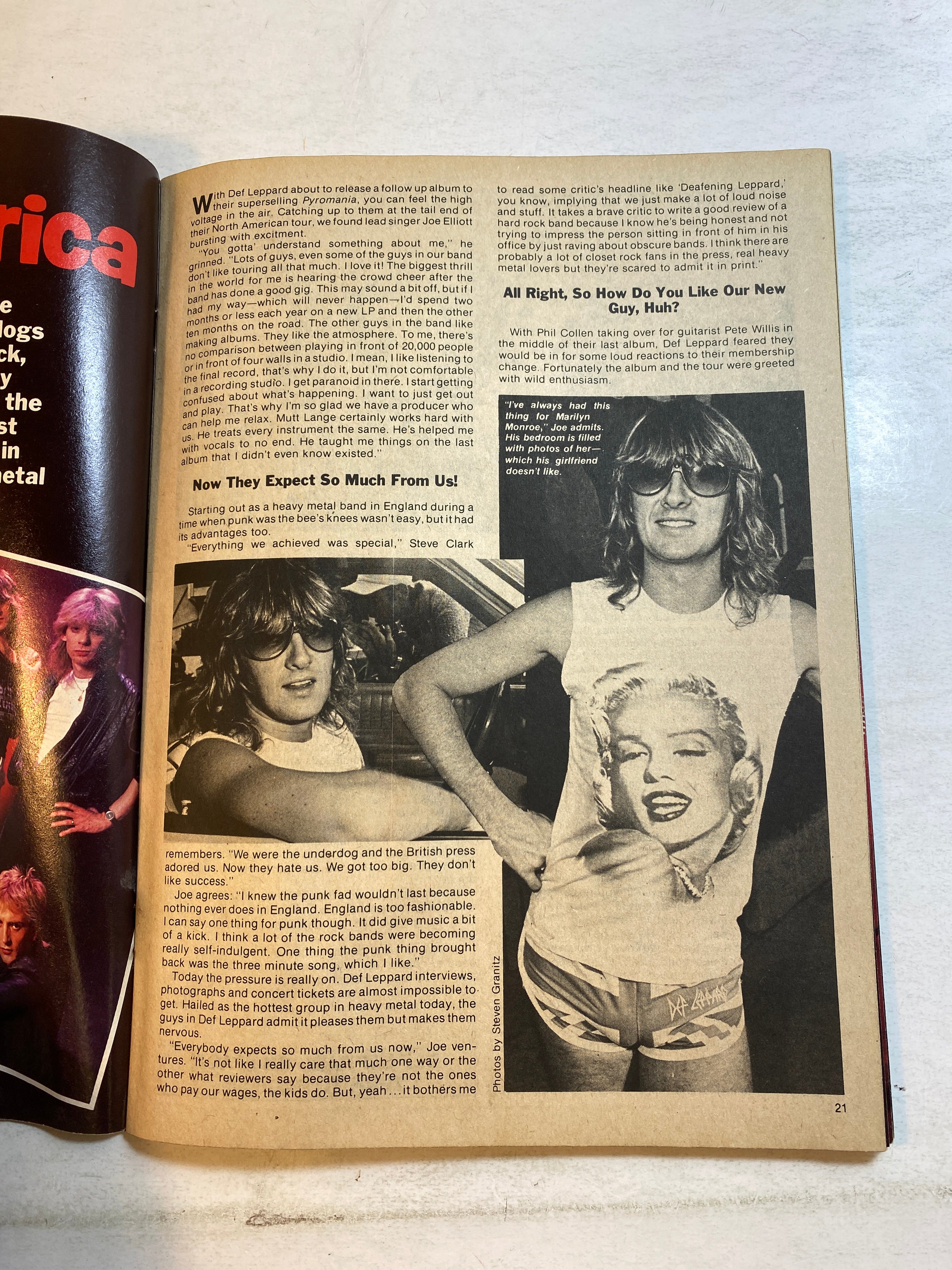 Rock Fever Magazine March 1984 Def Leppard