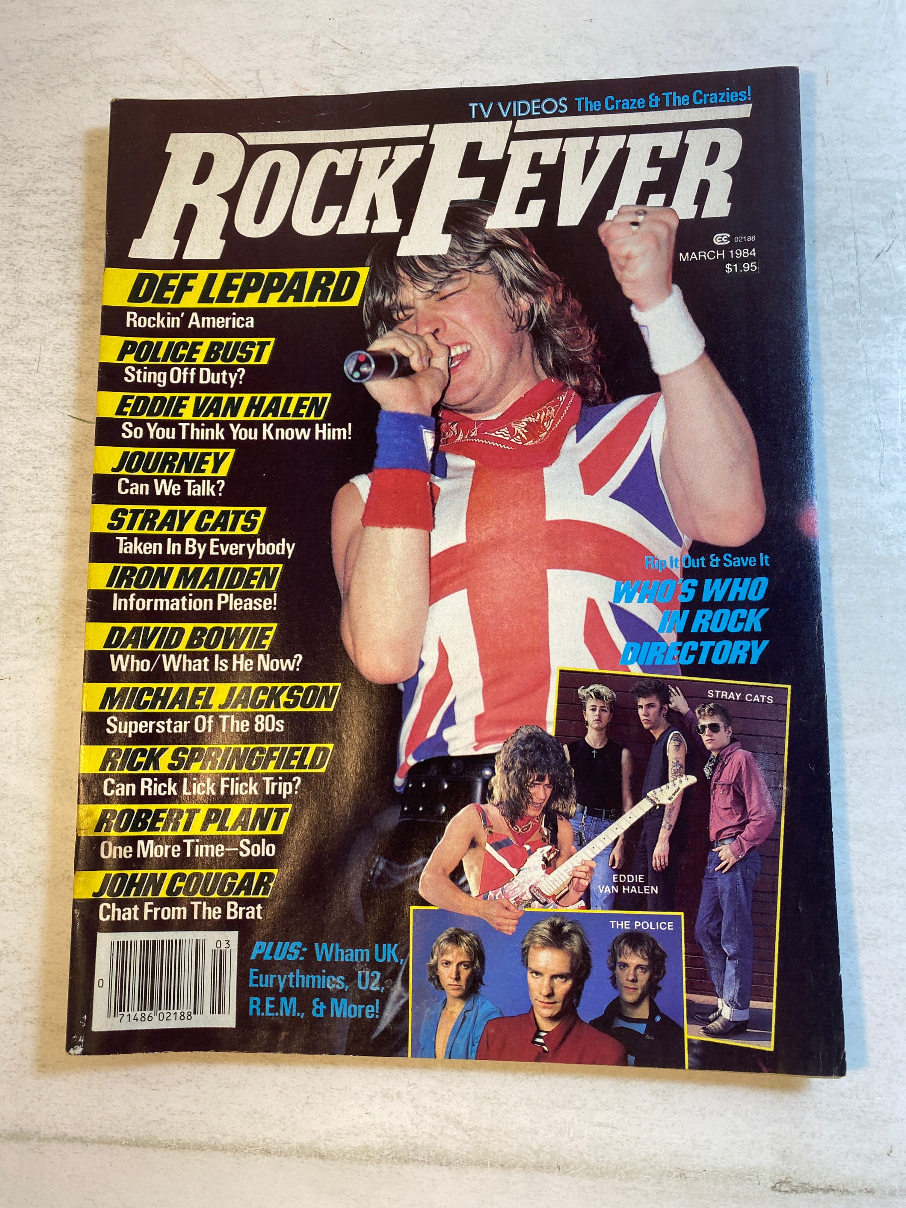 Rock Fever Magazine March 1984 Def Leppard
