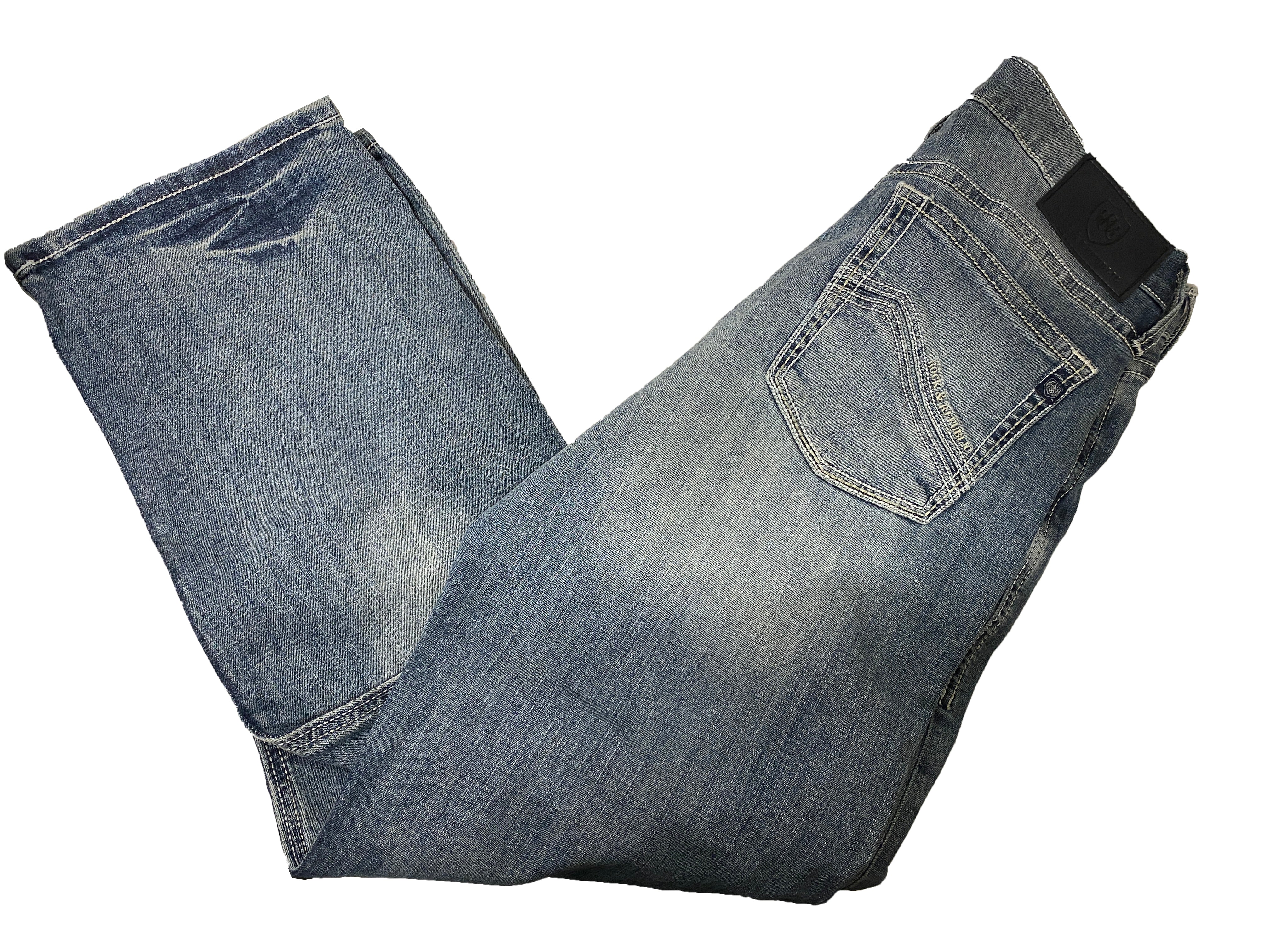 Rock & Republic Men's Jeans Relaxed Straight Medium Wash 34x30