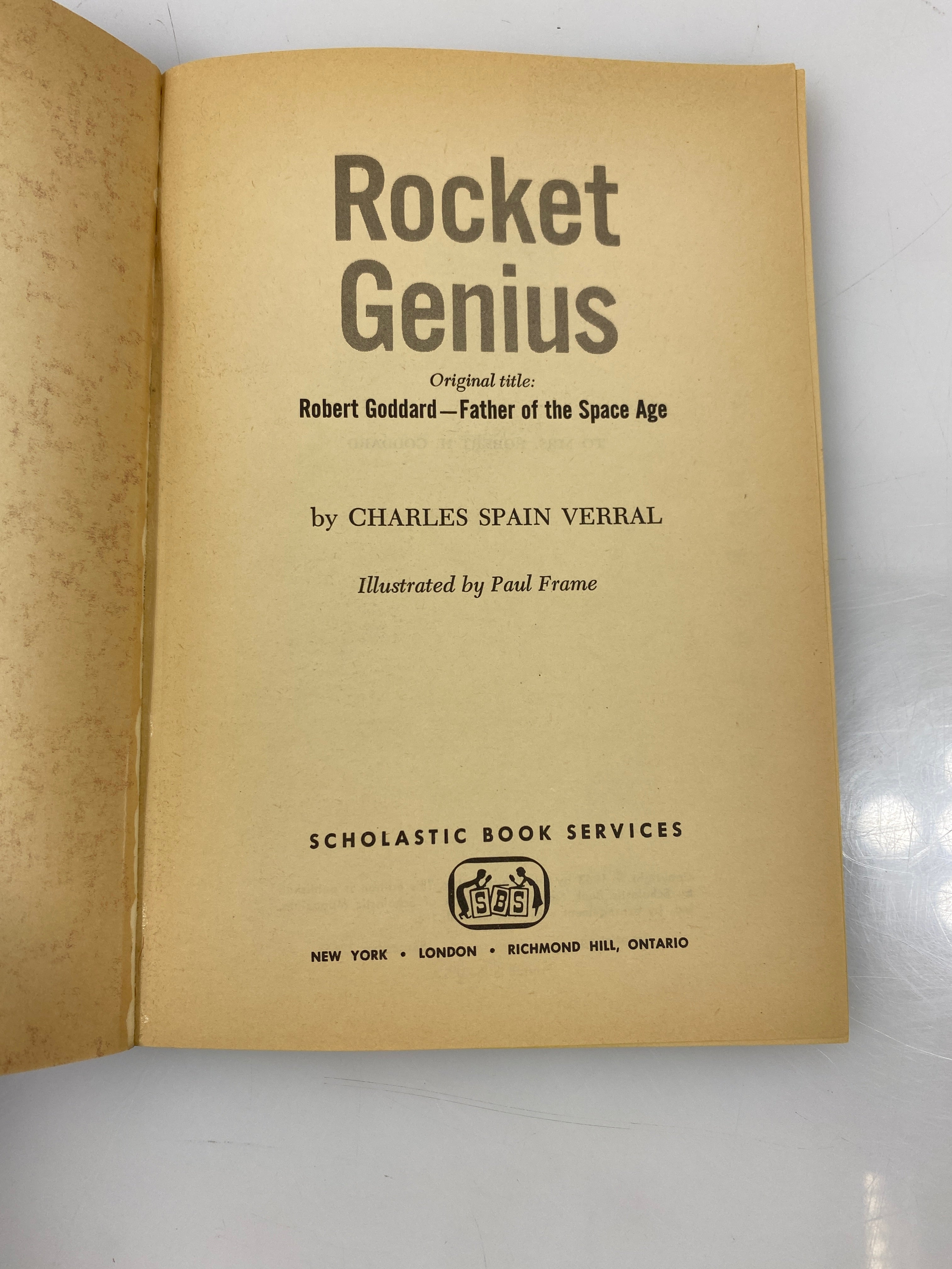 Rocket Genius by Verral Scholastic Book 1965 SC
