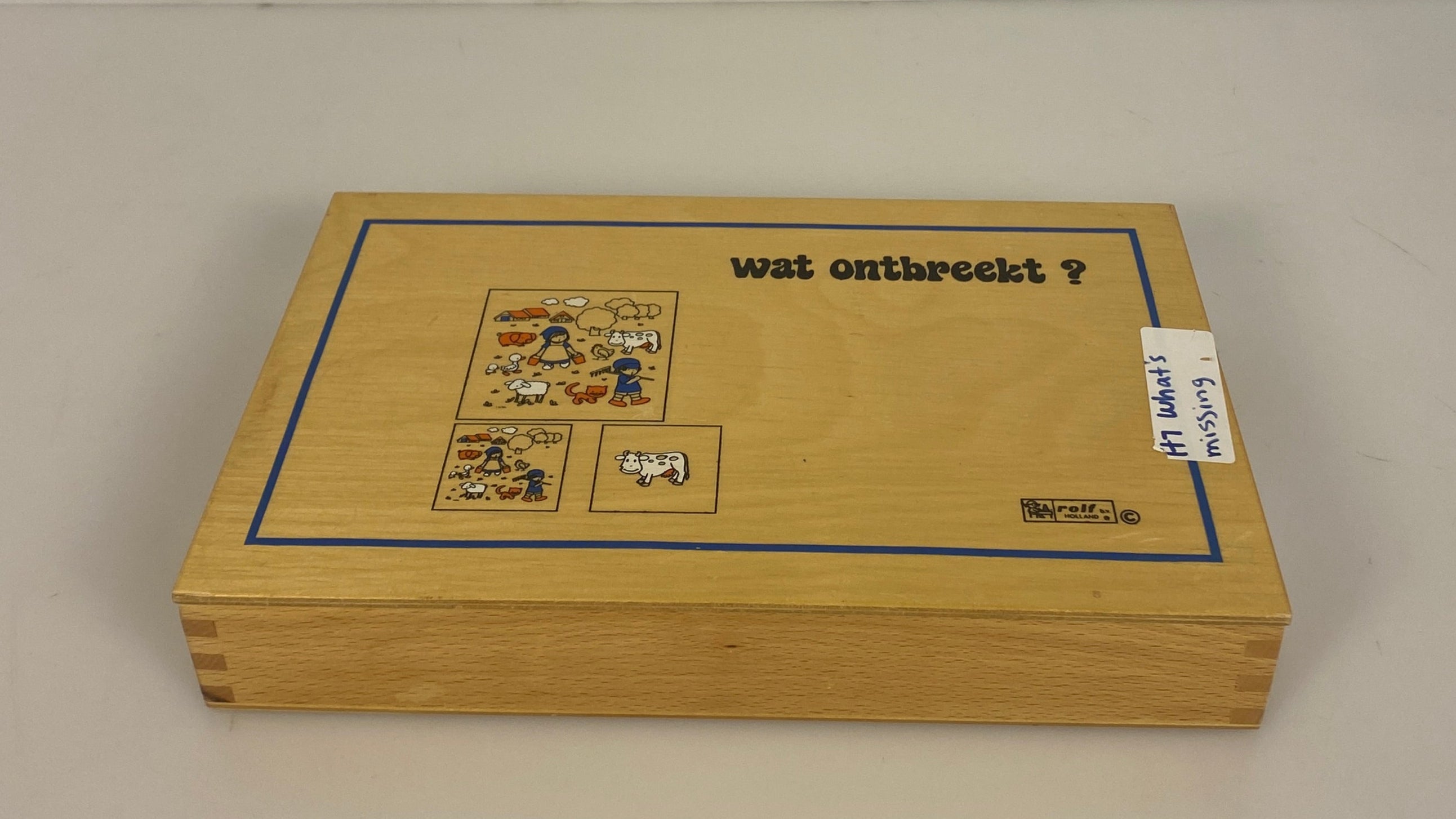 Rolf Education What's Missing? Dutch Matching Game