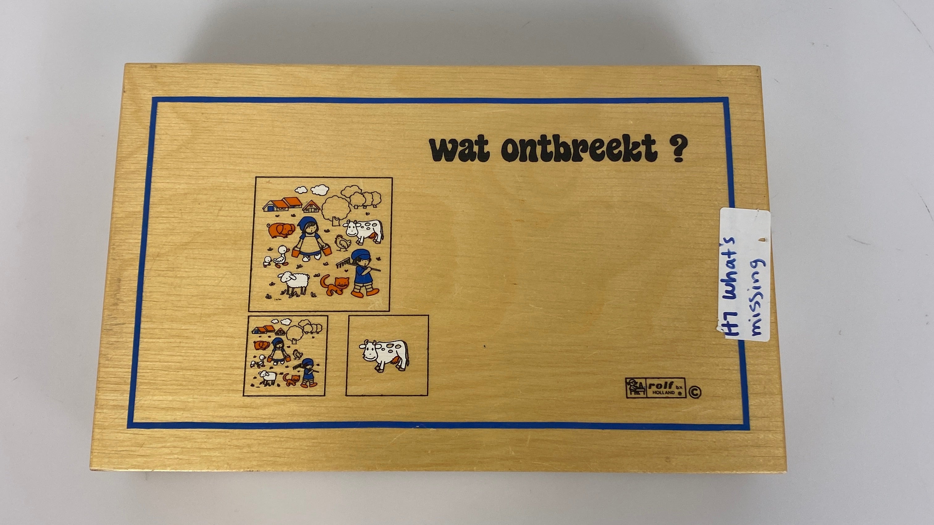 Rolf Education What's Missing? Dutch Matching Game