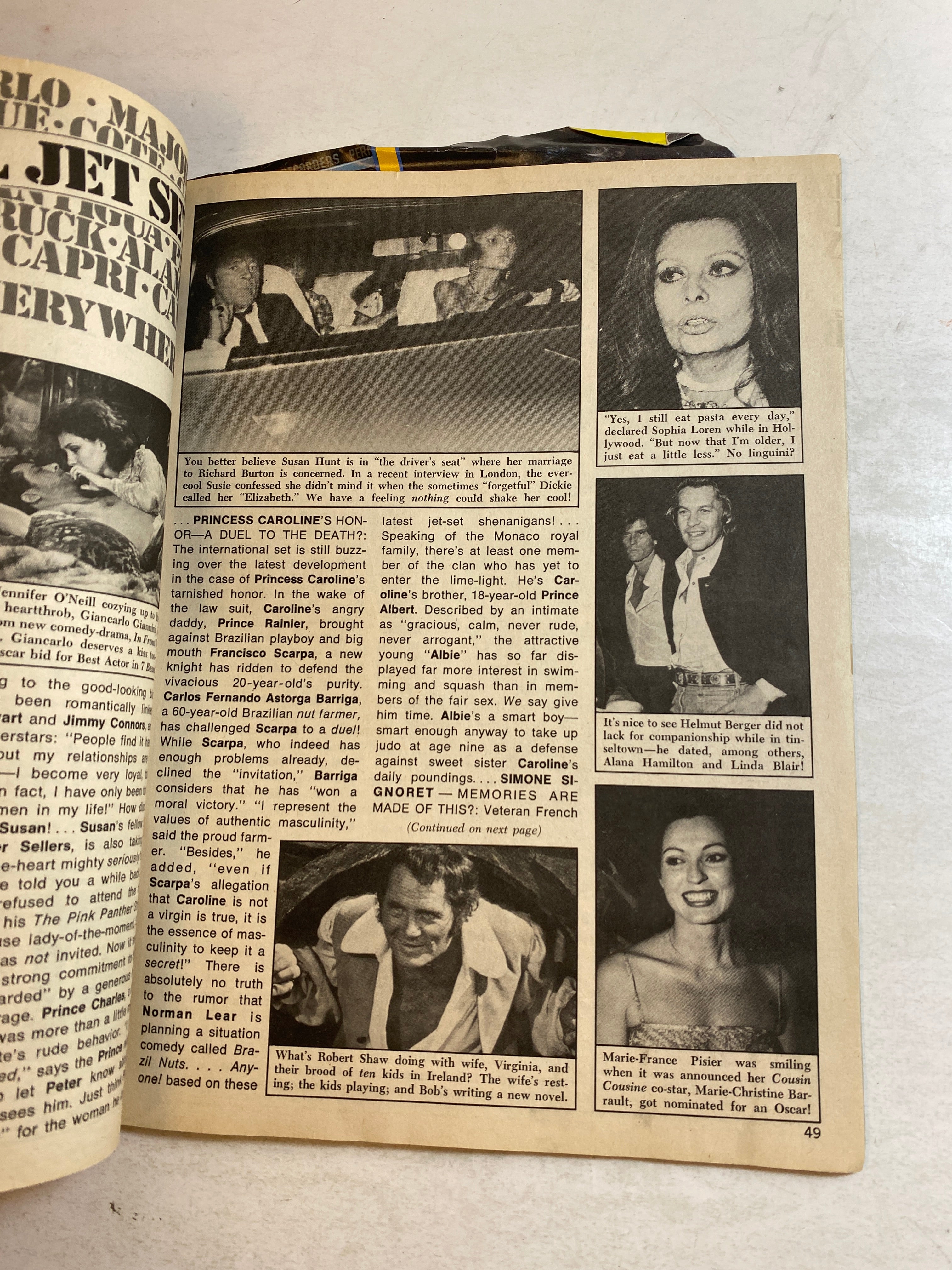 Rona Barrett's Hollywood Magazine June 1977 Lee & Farrah
