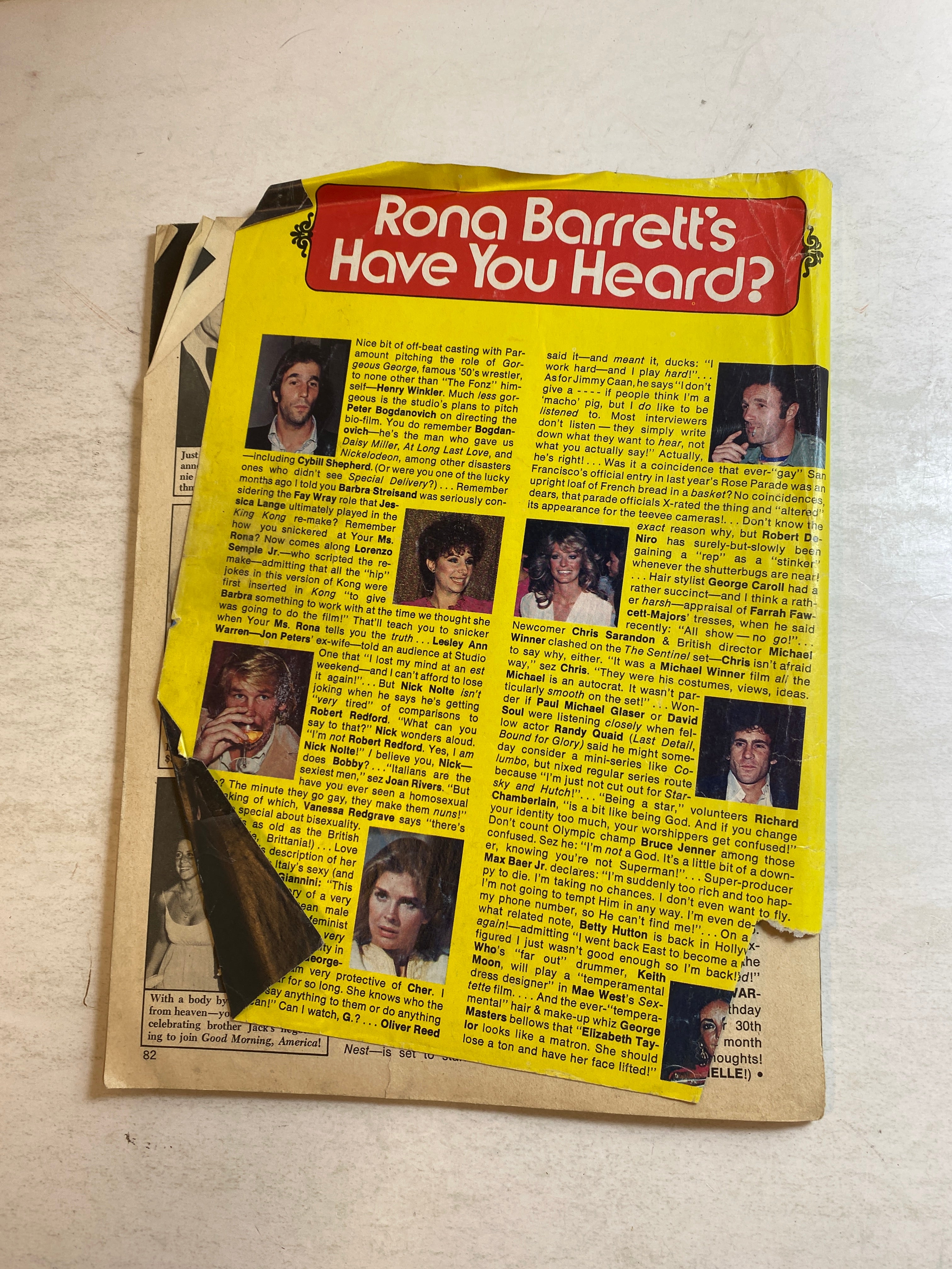 Rona Barrett's Hollywood Magazine June 1977 Lee & Farrah