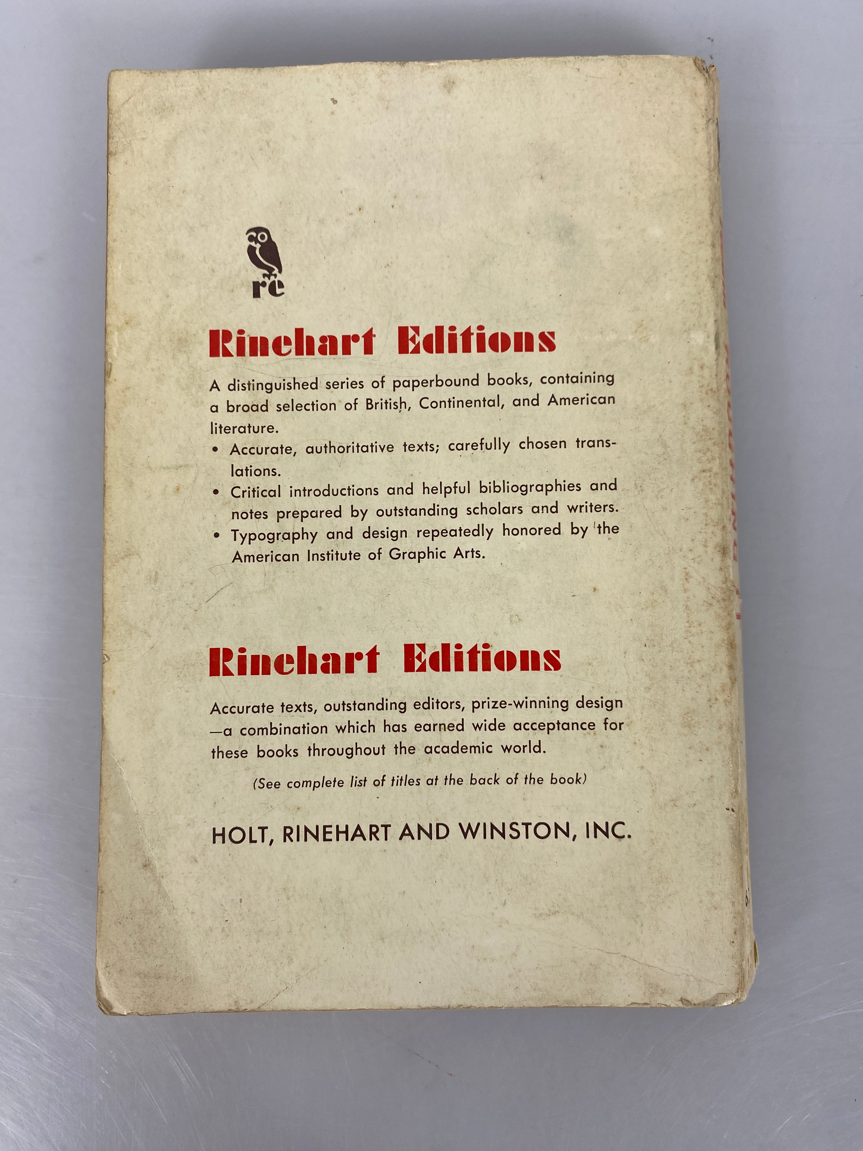 Roughing It Mark Twain 1961 Rinehart Edition Paperback