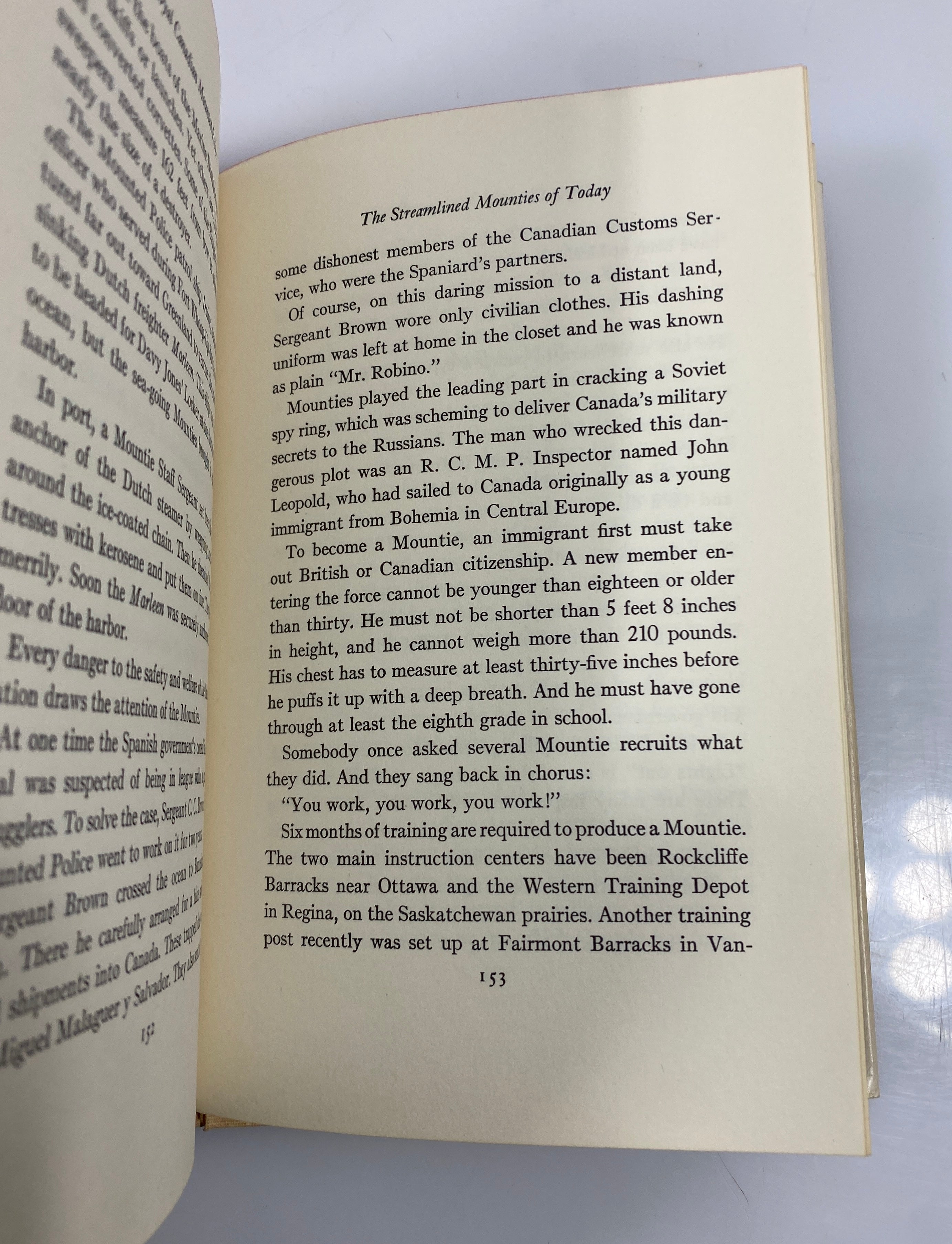 Royal Canadian Mounted Police Richard Neuberger Random House 1953 HCDJ