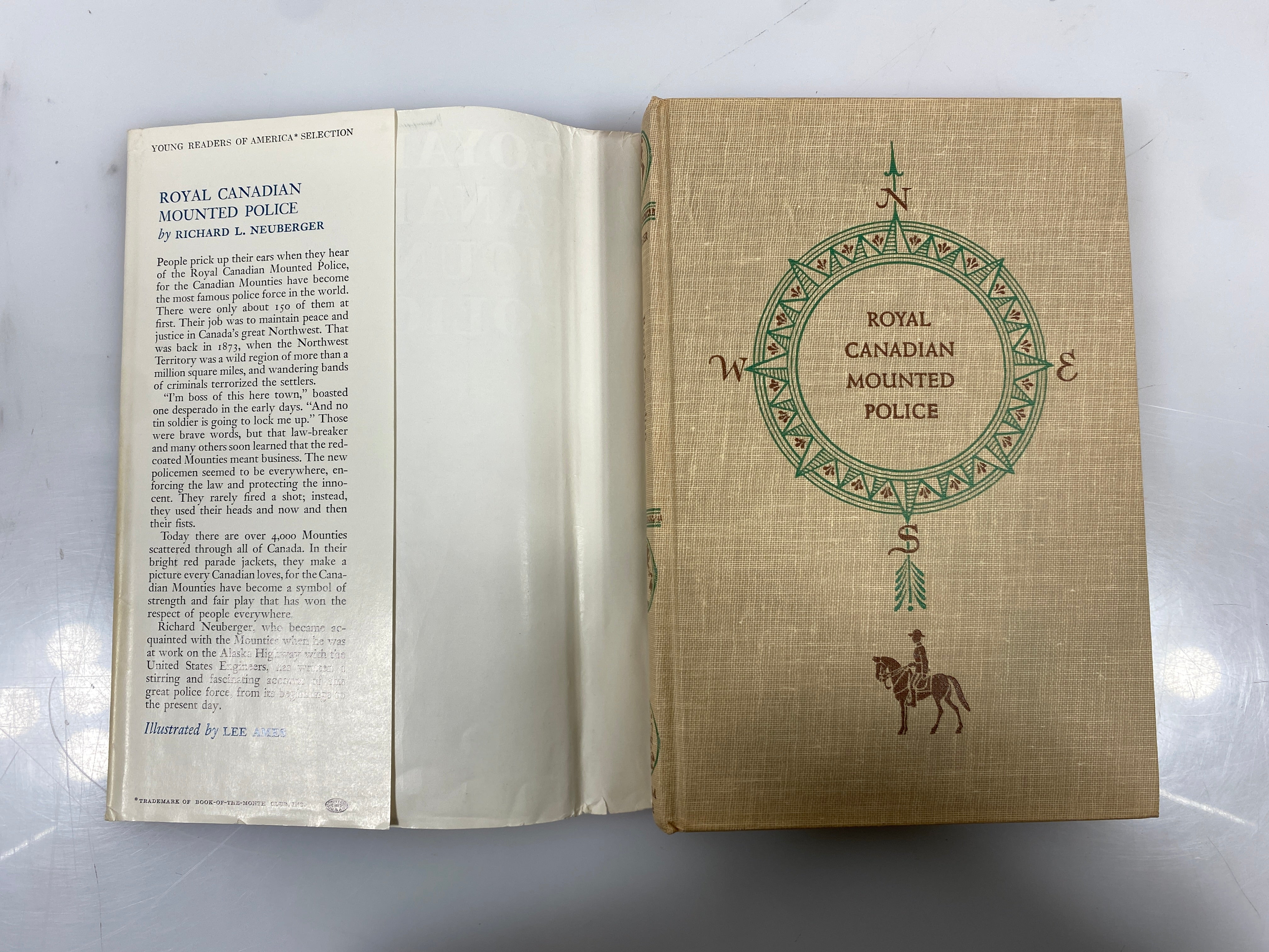Royal Canadian Mounted Police Richard Neuberger Random House 1953 HCDJ