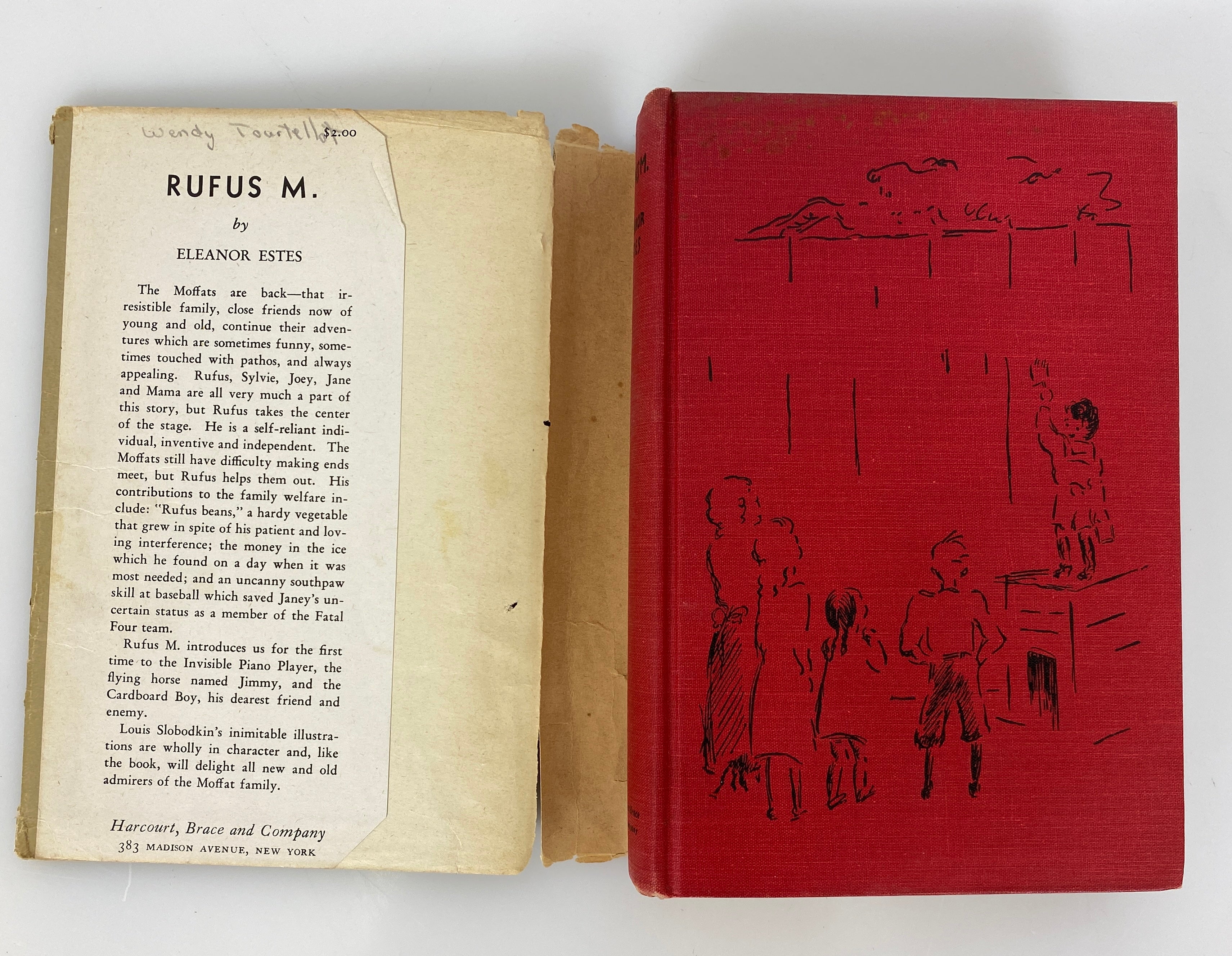 Rufus M. by Eleanor Estes 1943 Vintage HC DJ