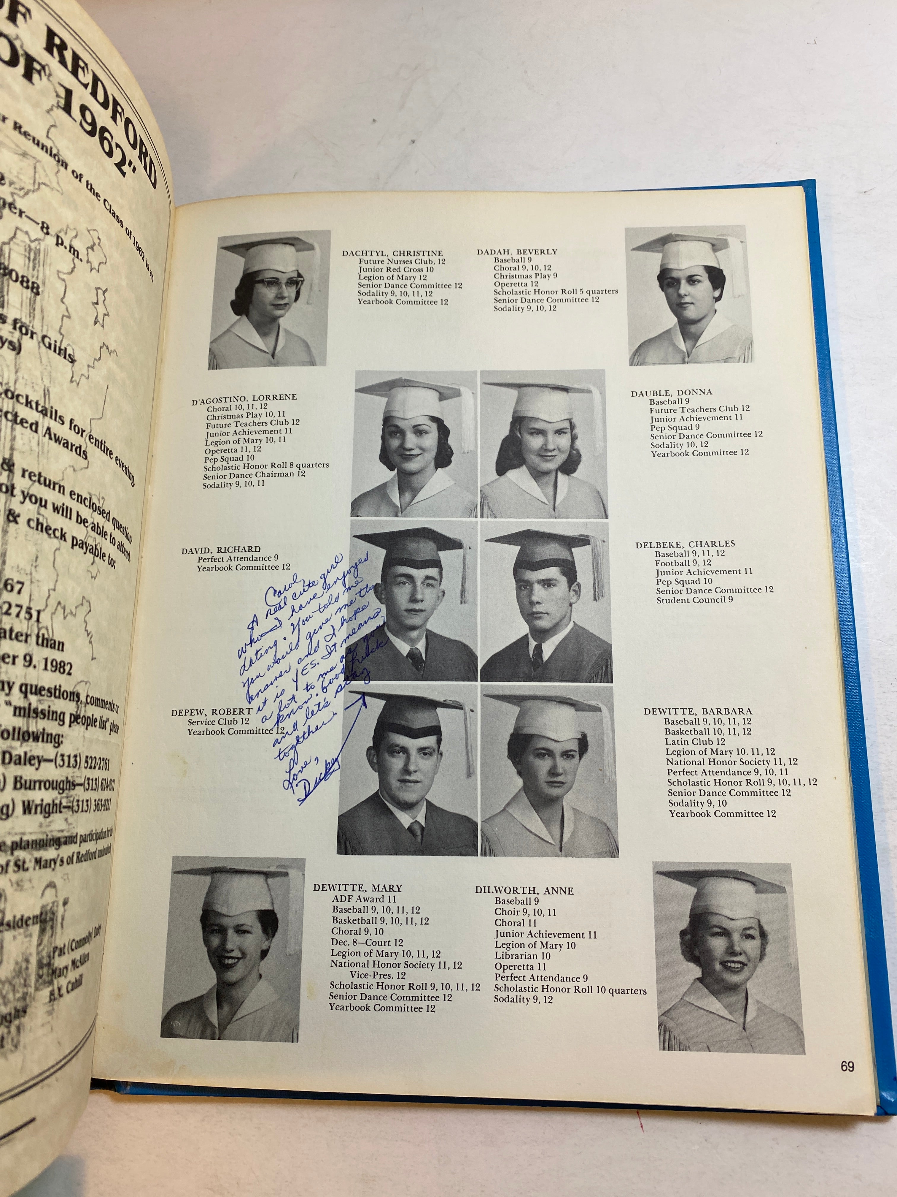 "Rustic" St. Mary of Redford Yearbook Detroit, MI 1960
