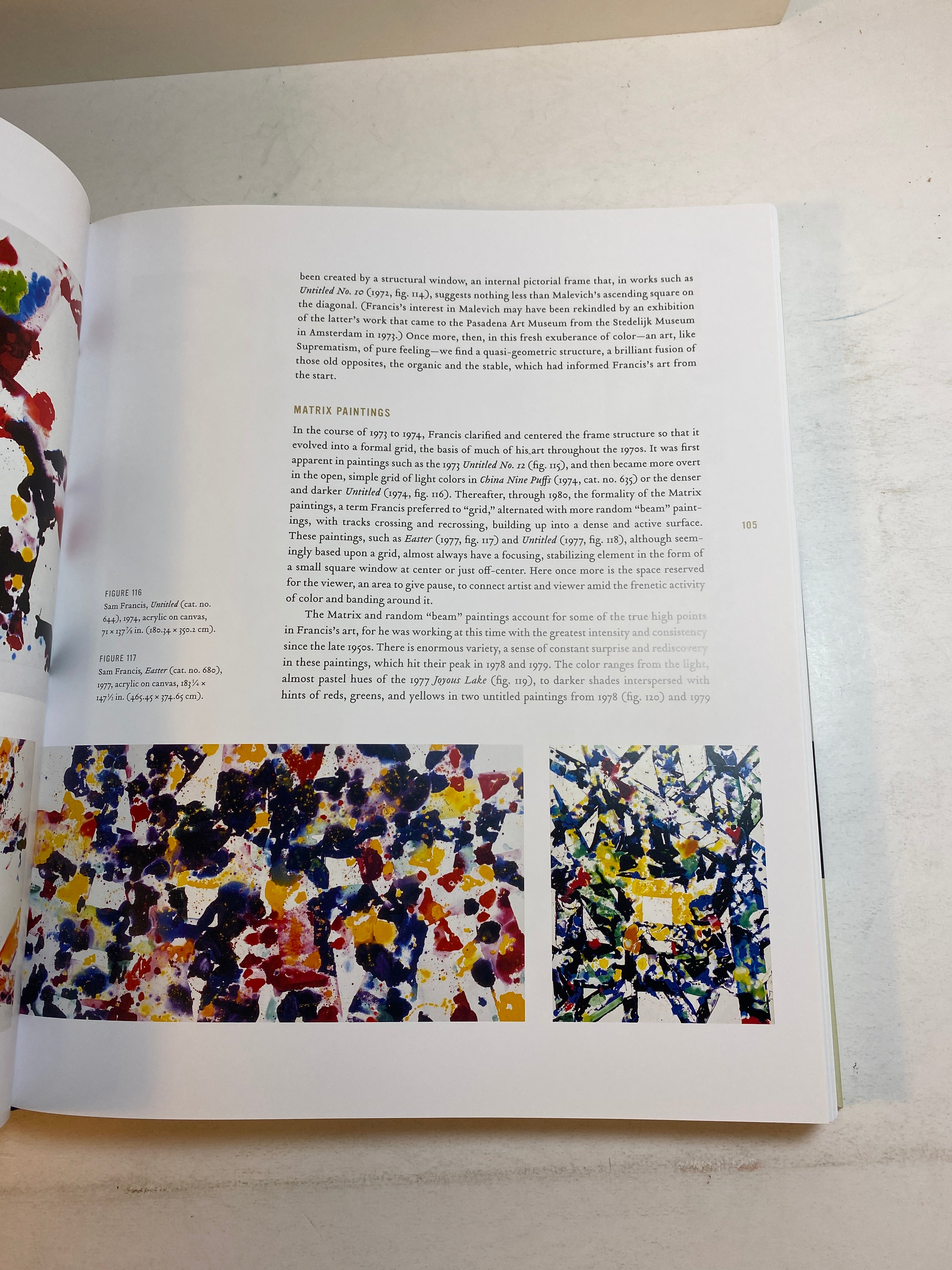 Sam Francis Catalogue Raissonne of Canvas and Panel Paintings 2011 HC