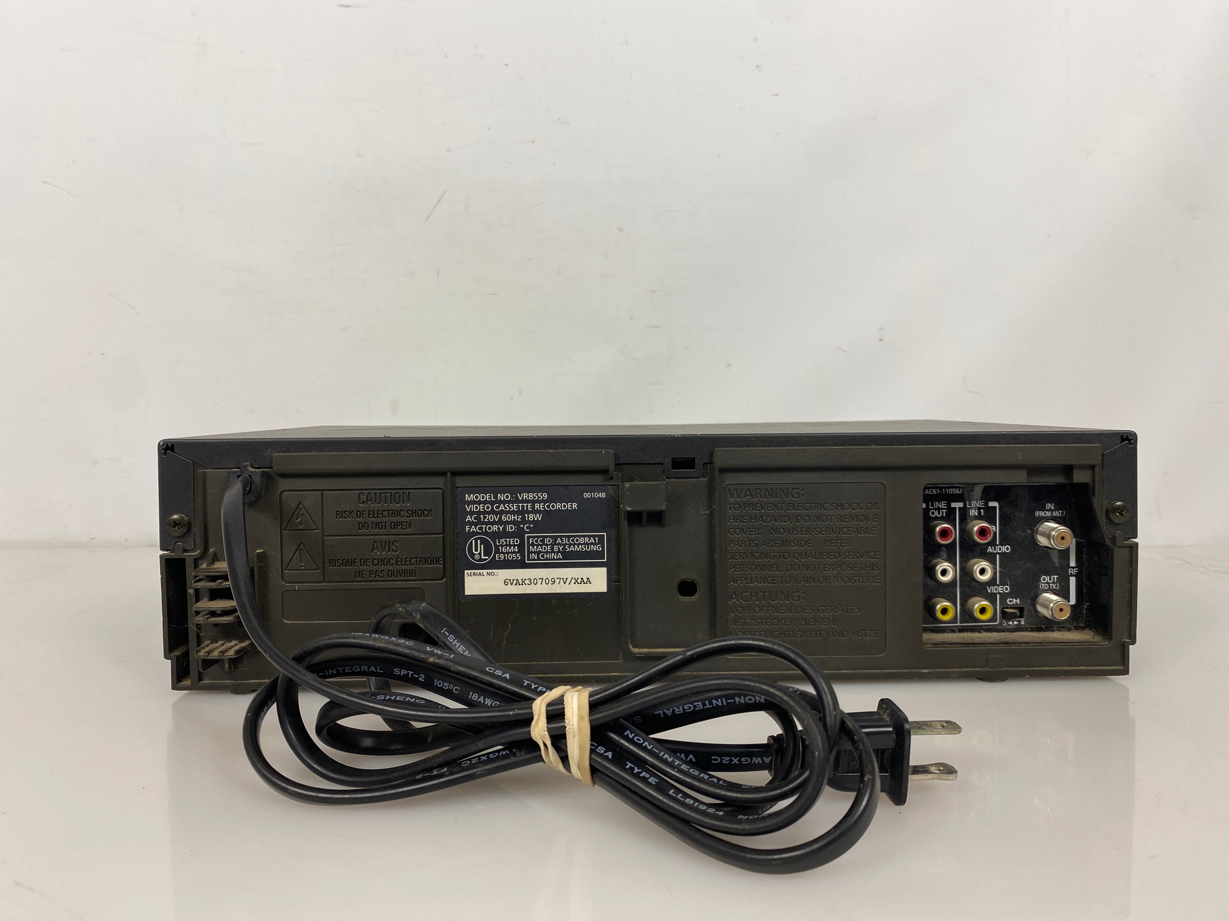 Samsung VR8559 4-Head Hi-Fi Stereo Video Cassette Recorder