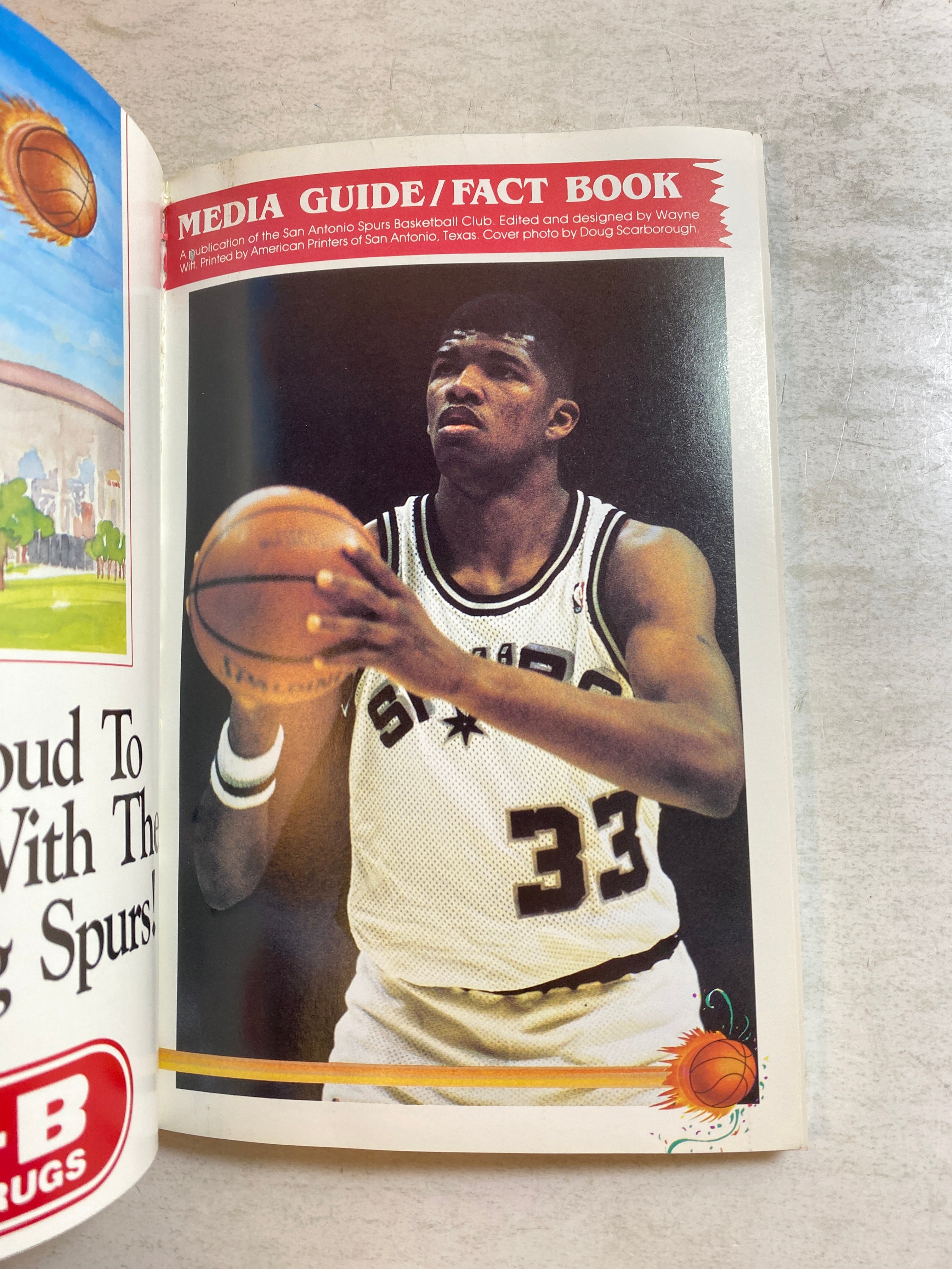 San Antonio Spurs NBA Media Guide 1988-1989