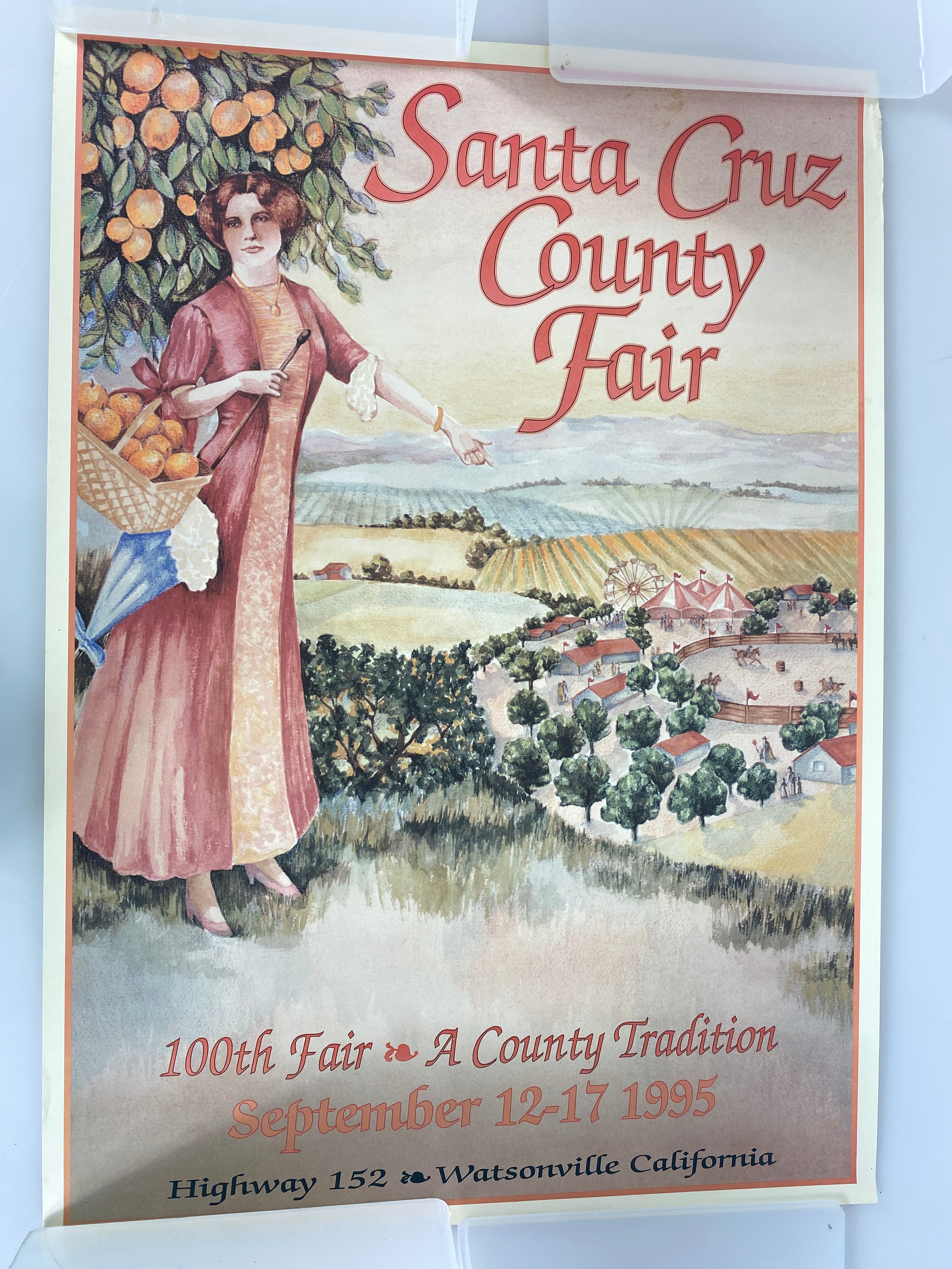 Santa Cruz County Fair California 1995 Poster