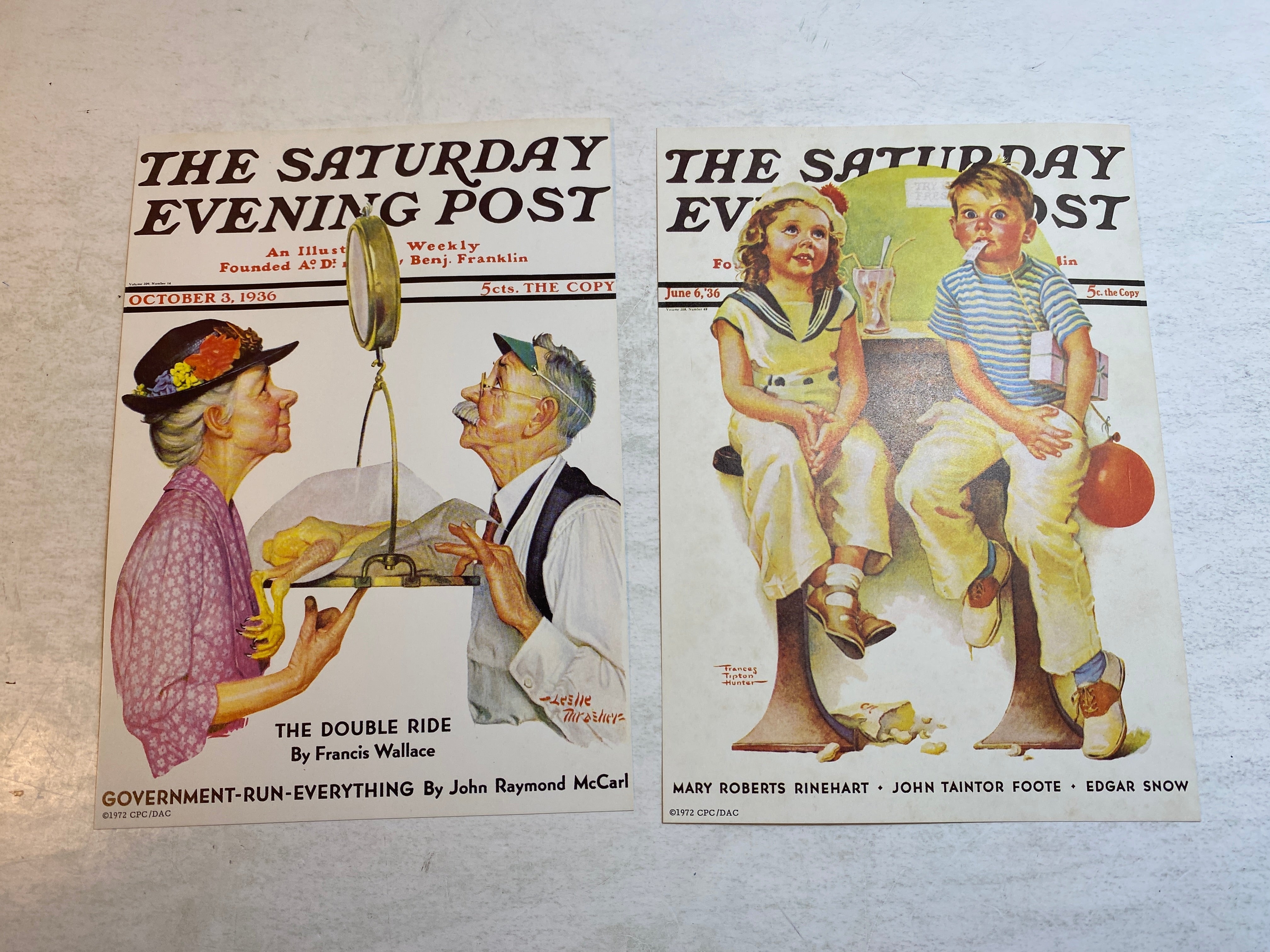 Saturday Evening Post Cover Lithographs 1972