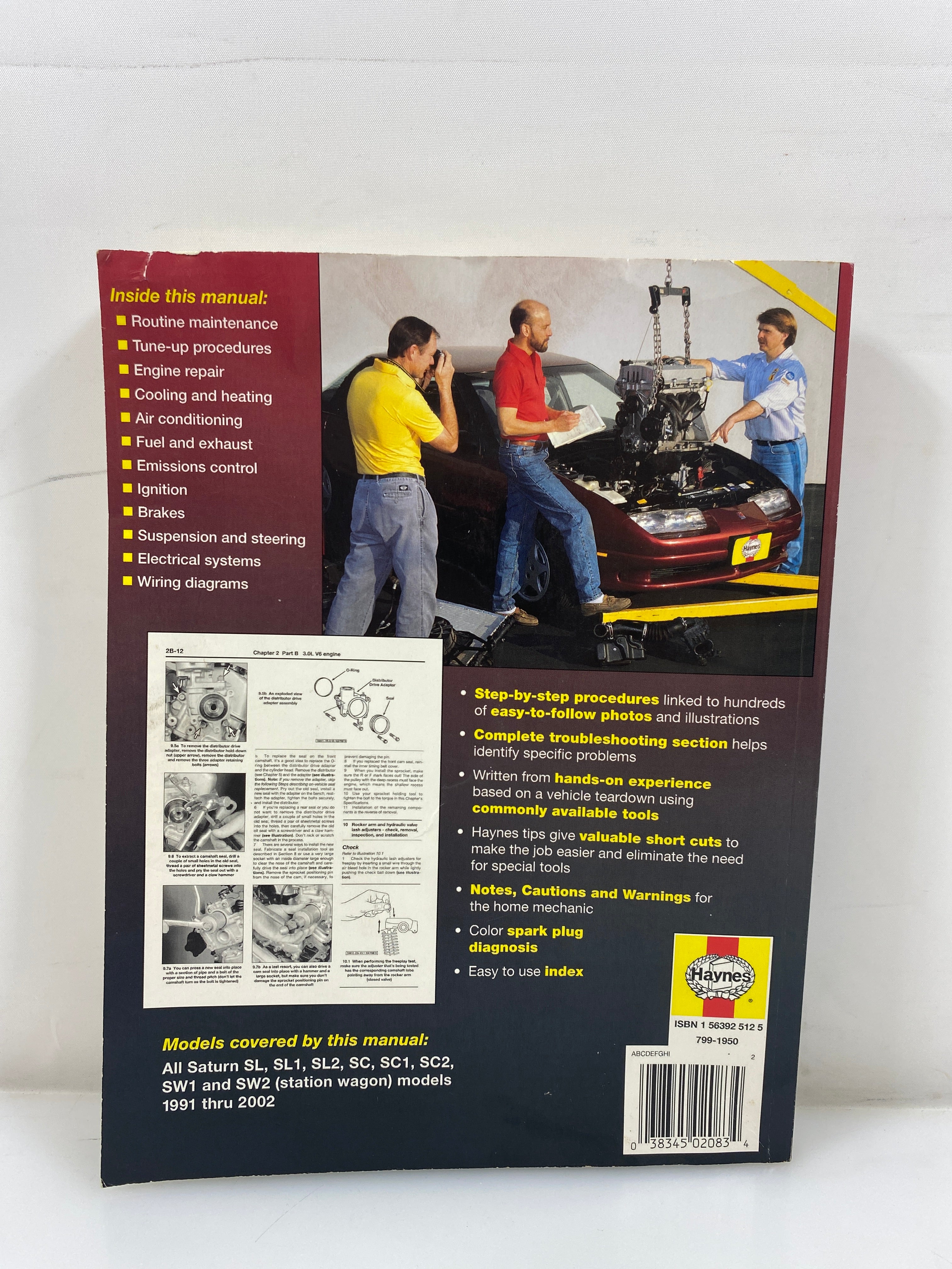 Saturn S-Series Automotive Repair Manual 1991-2002 Ryan/Haynes SC