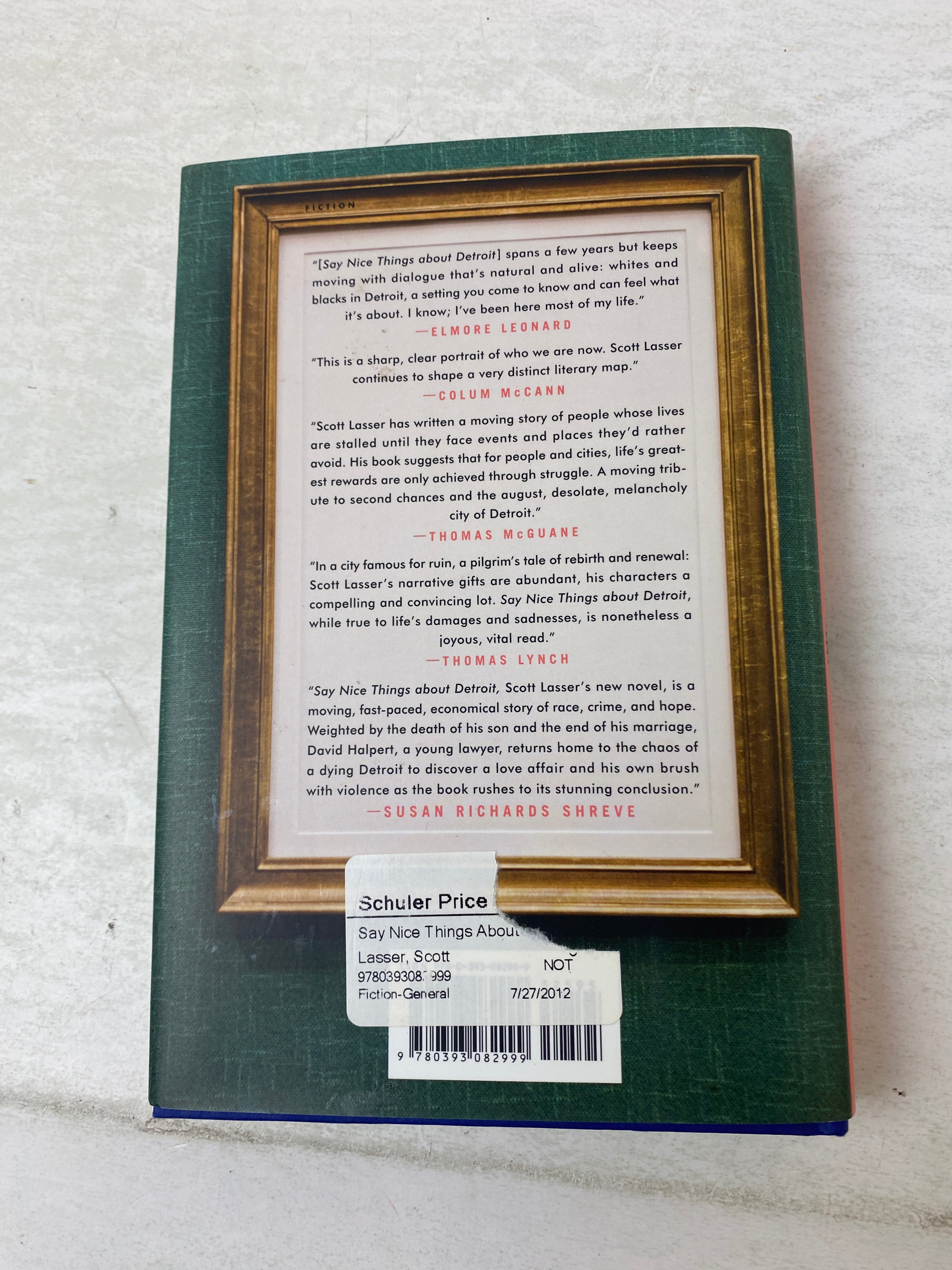 Say Nice Things About Detroit Scott Lasser HCDJ 2012 *Signed*