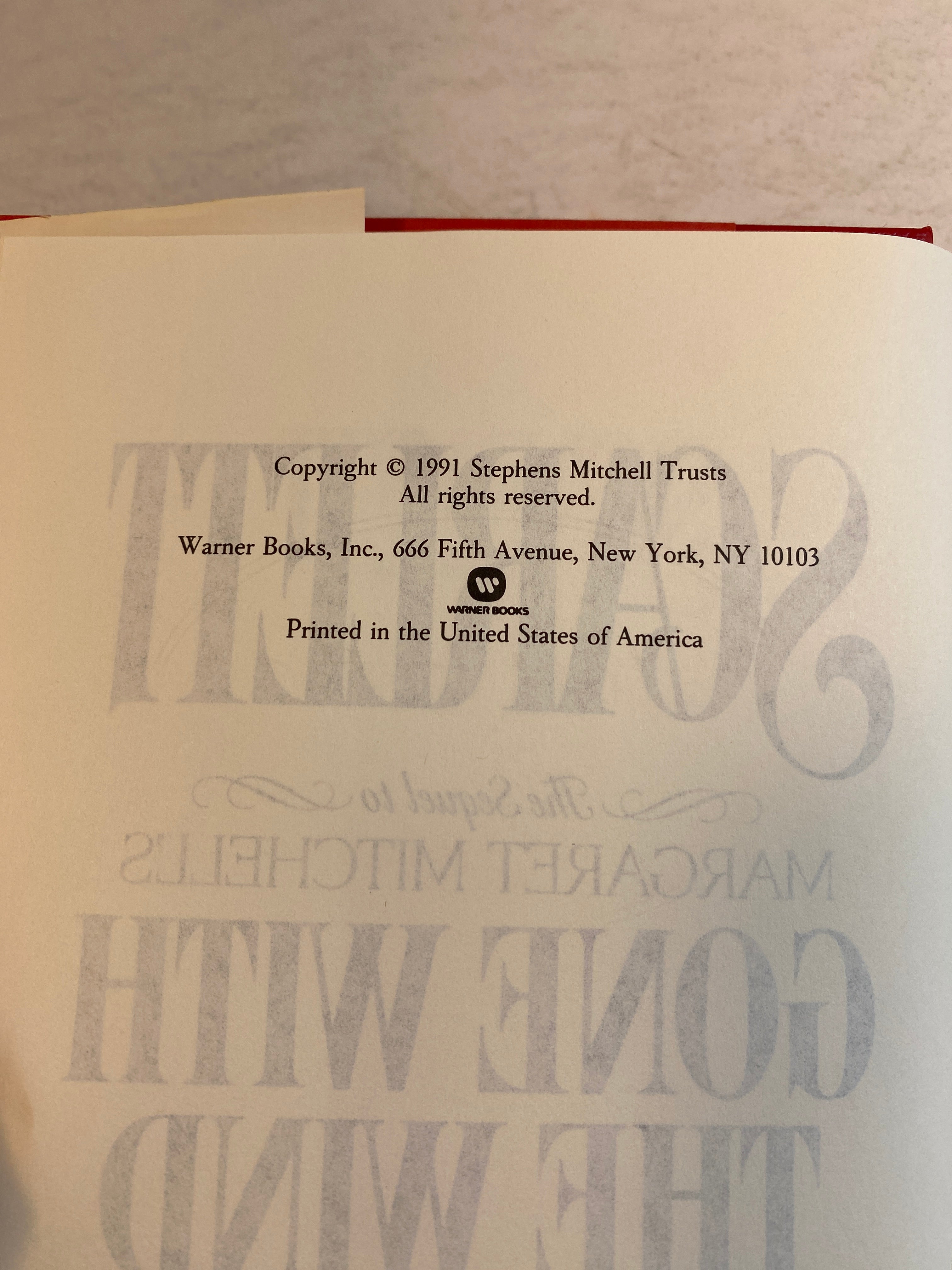 Scarlett Sequel to Gone with the Wind Ripley HCDJ 1991