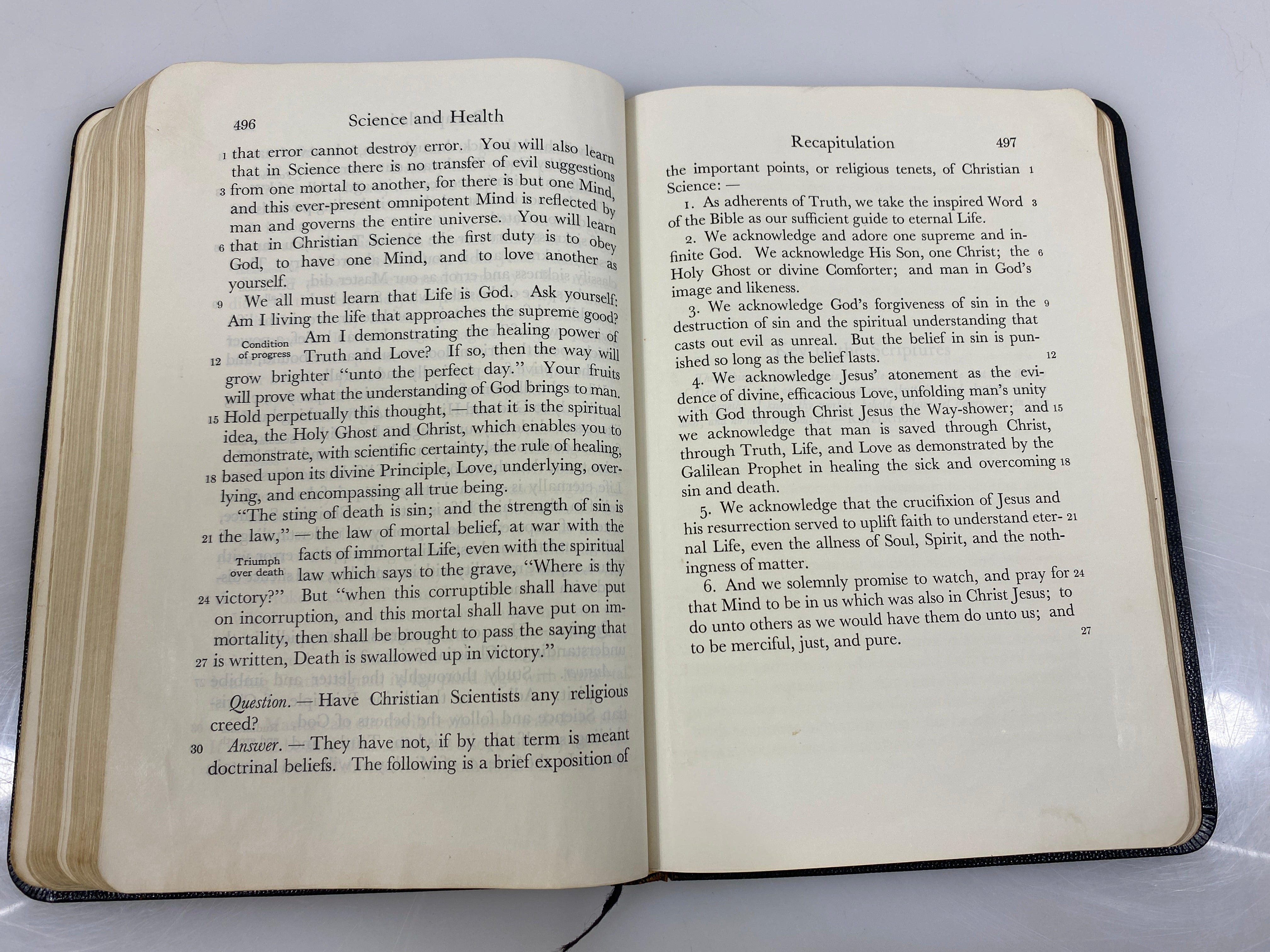 Science and Health with Key to the Scriptures by Eddy 1934 SC