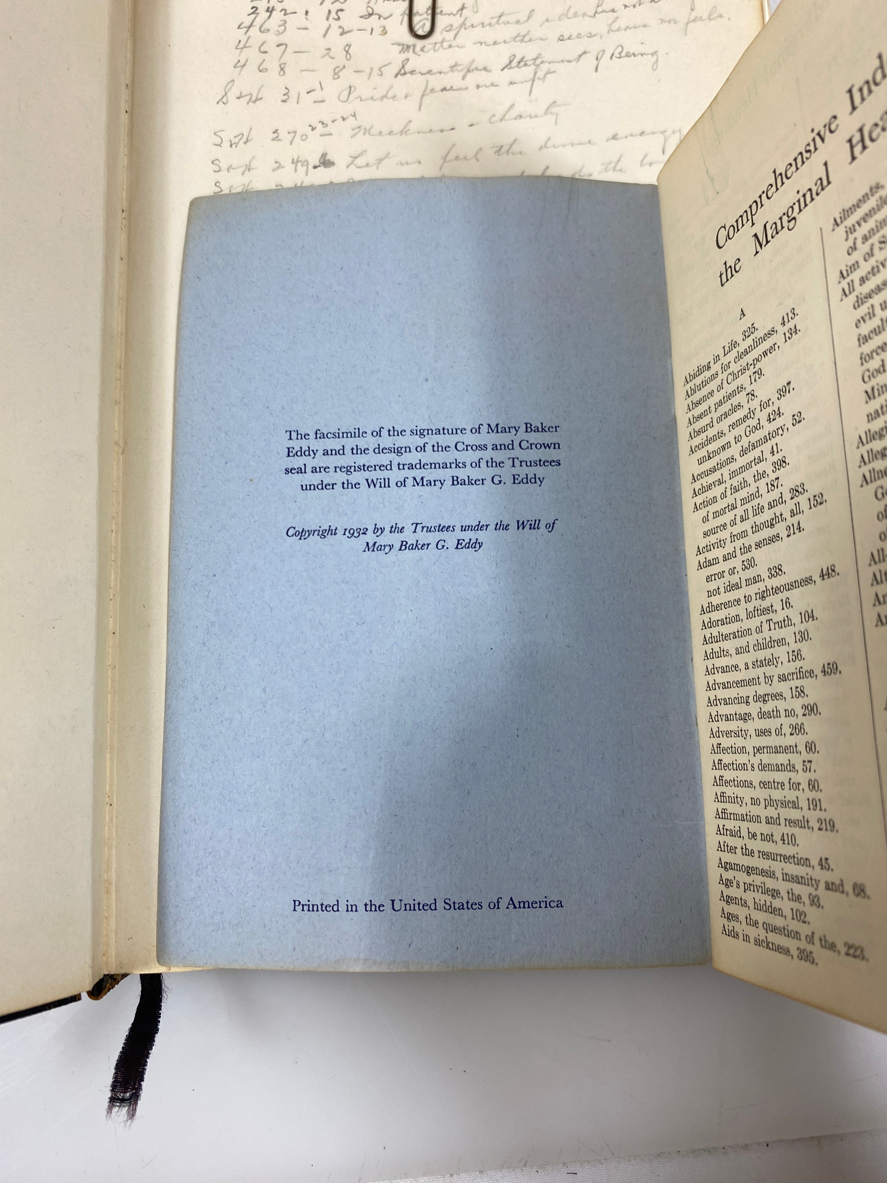 Science and Health with Key to the Scriptures by Eddy 1934 SC