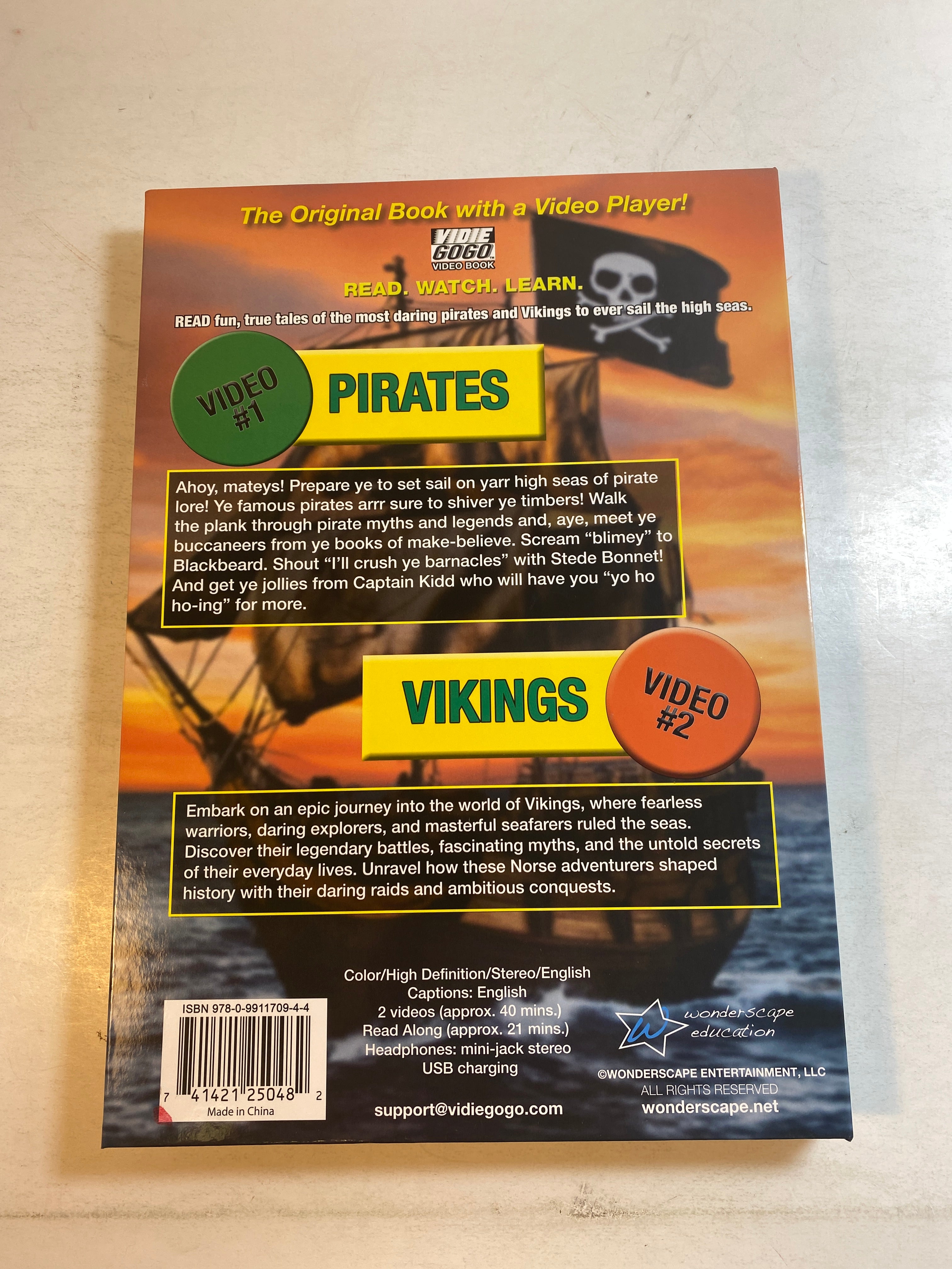 Science Kids Video Book Pirates and Vikings