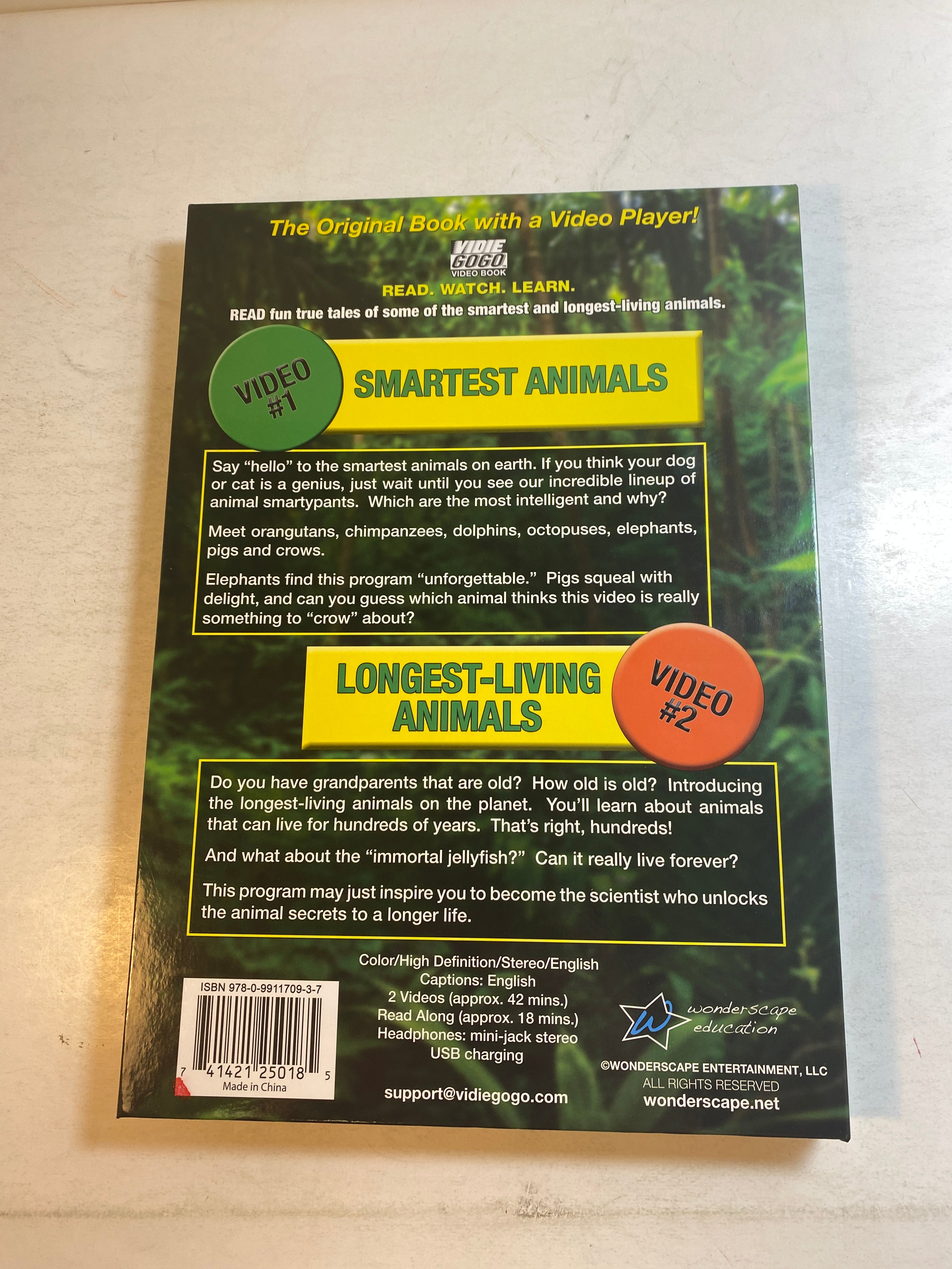 Science Kids Video Book Smartest and Longest Living Animals