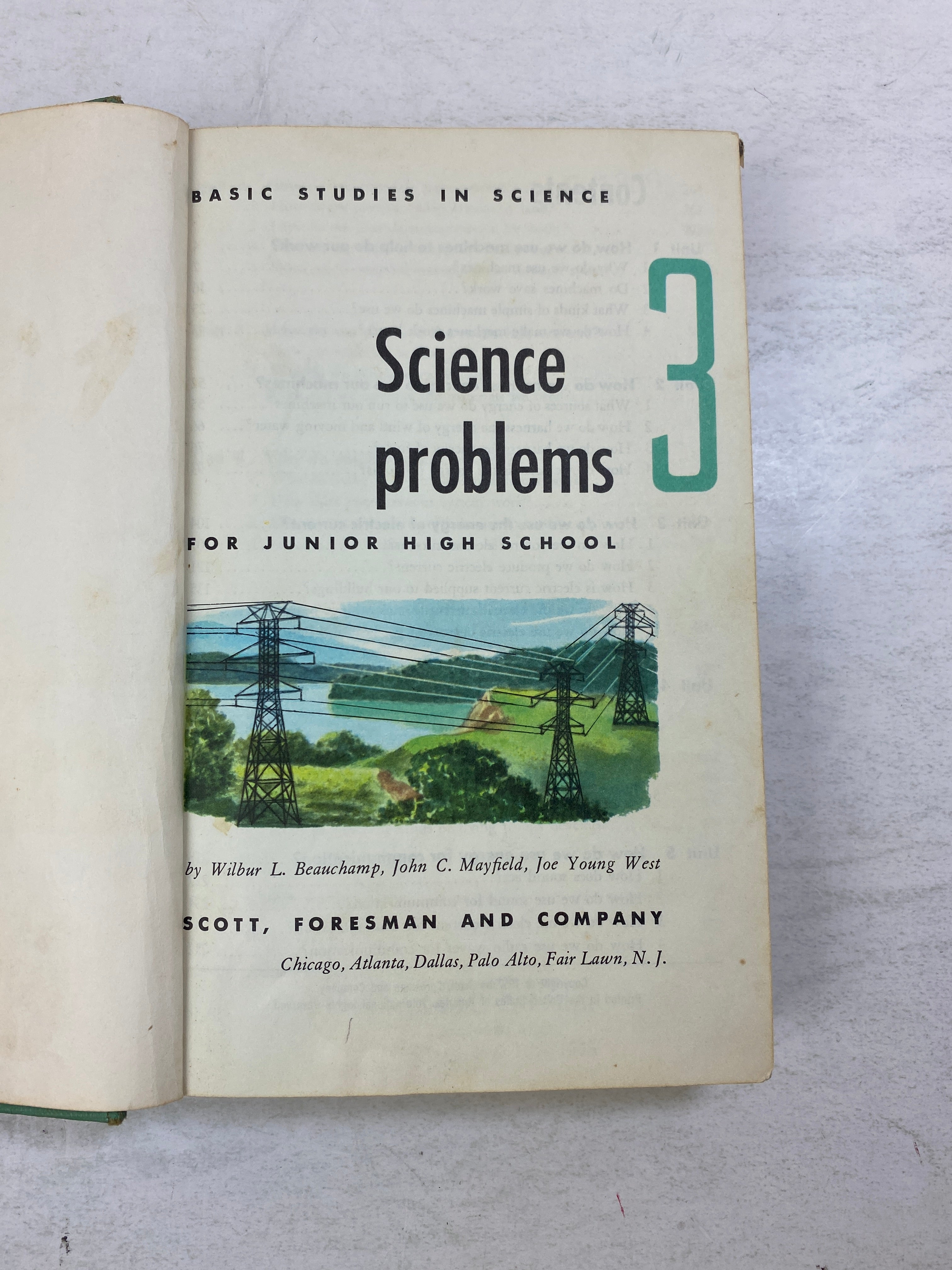 Science Problems 3 for Junior High School Beauchamp/Mayfield/West 1957 HC