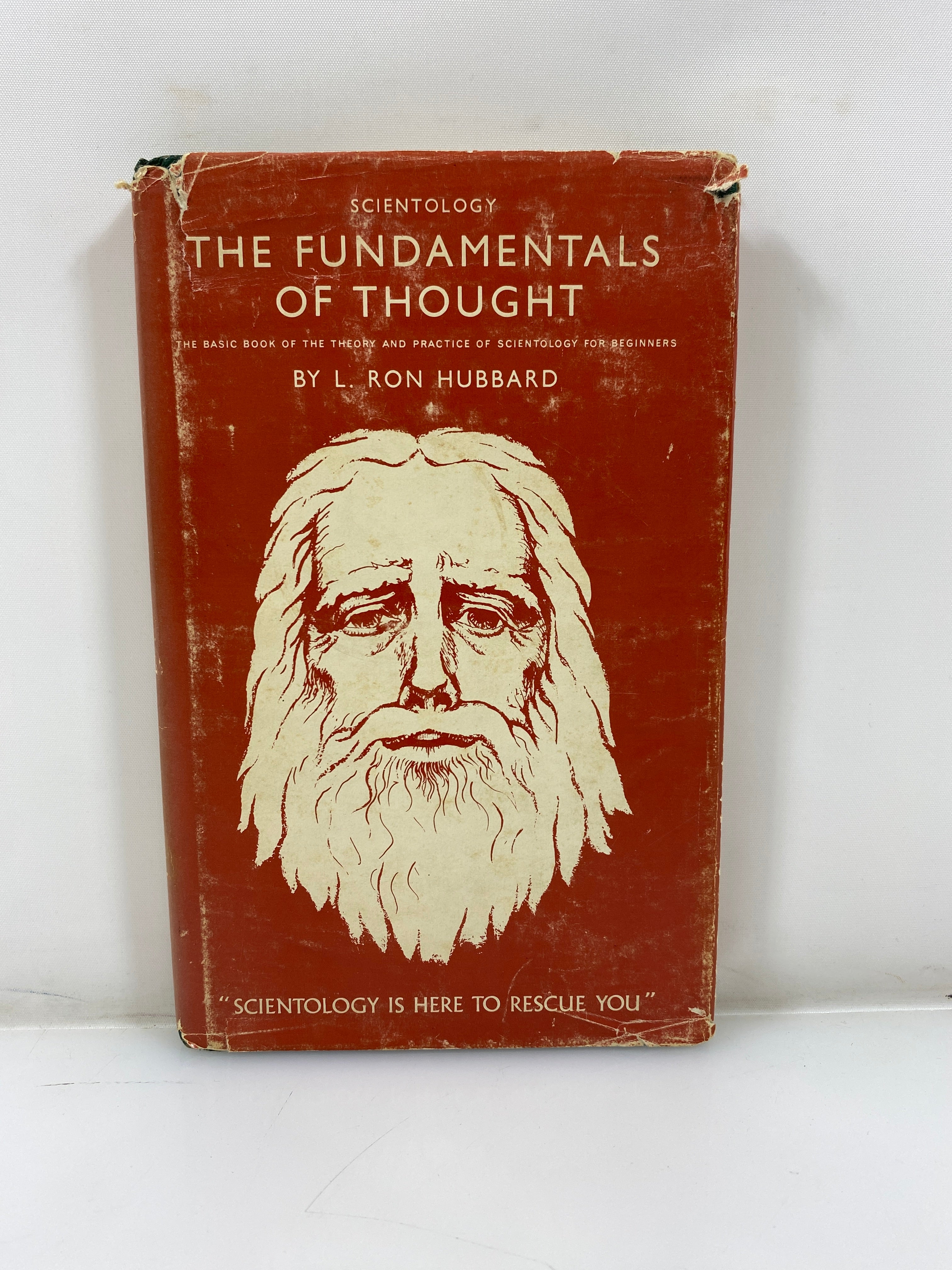 Scientology the Fundamentals of Thought Ron Hubbard 10th Print 1972 HCDJ