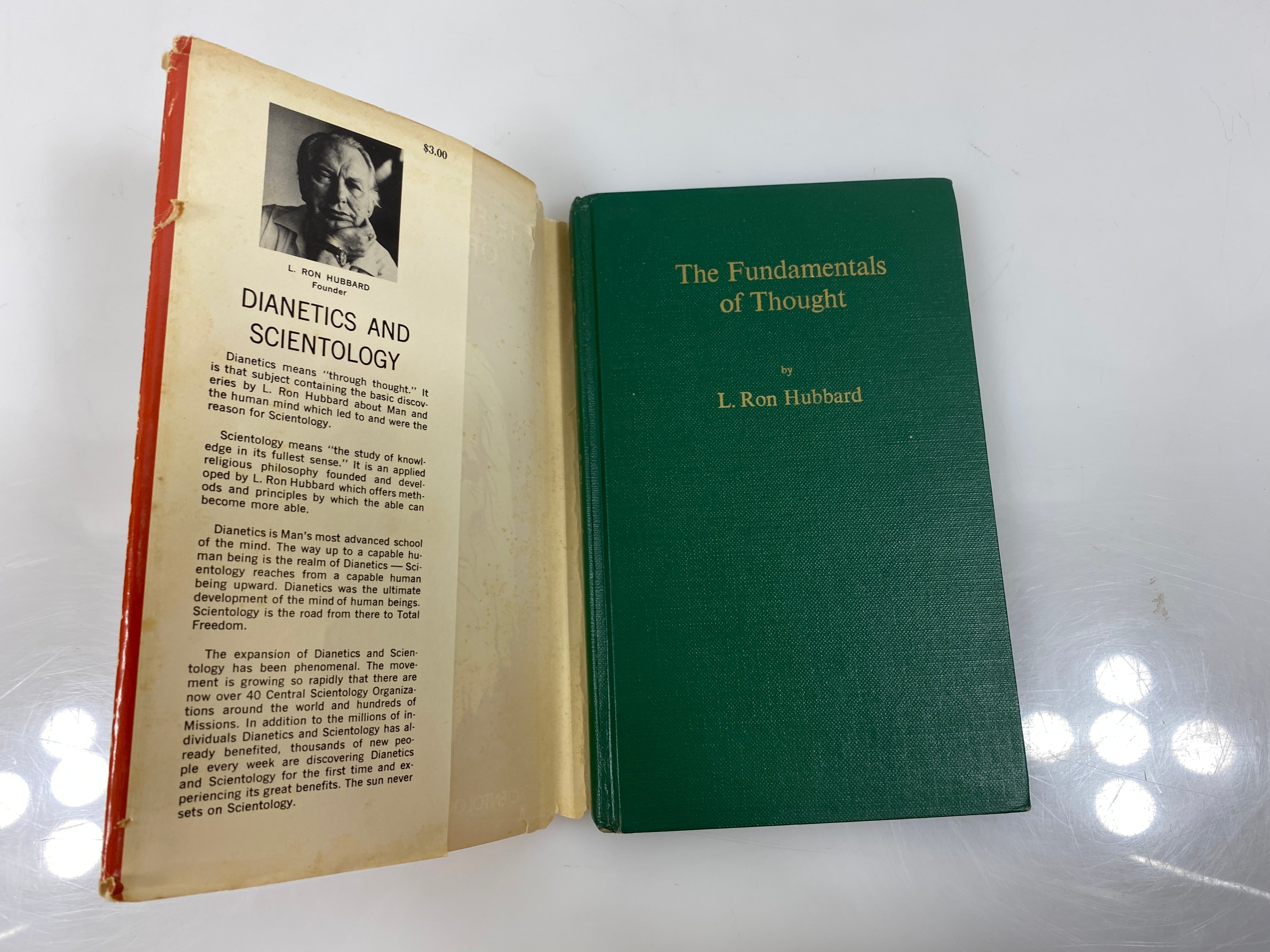Scientology the Fundamentals of Thought Ron Hubbard 10th Print 1972 HCDJ
