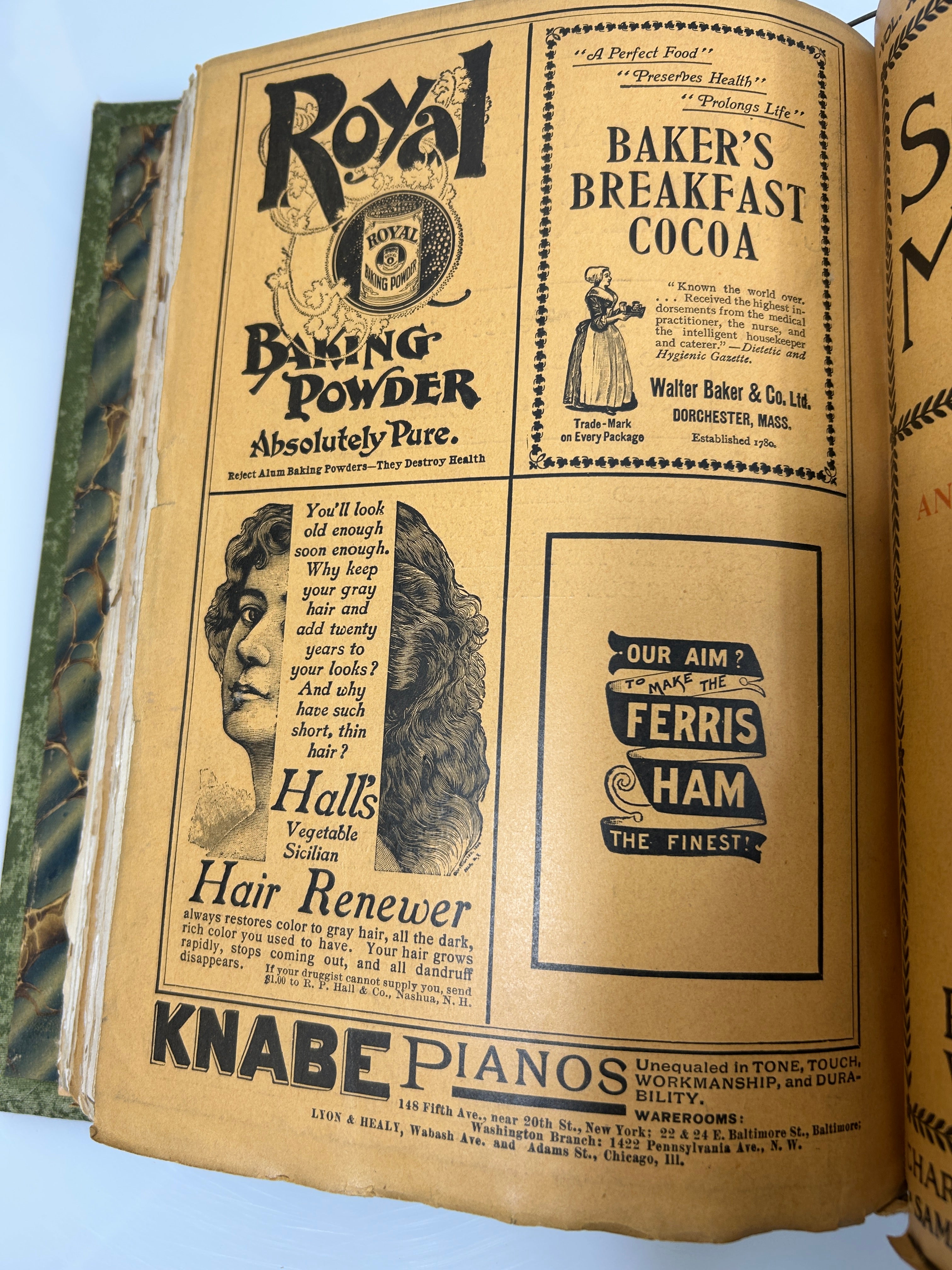 Scribner's Magazines Jan-March 1900 in Weiss Binder