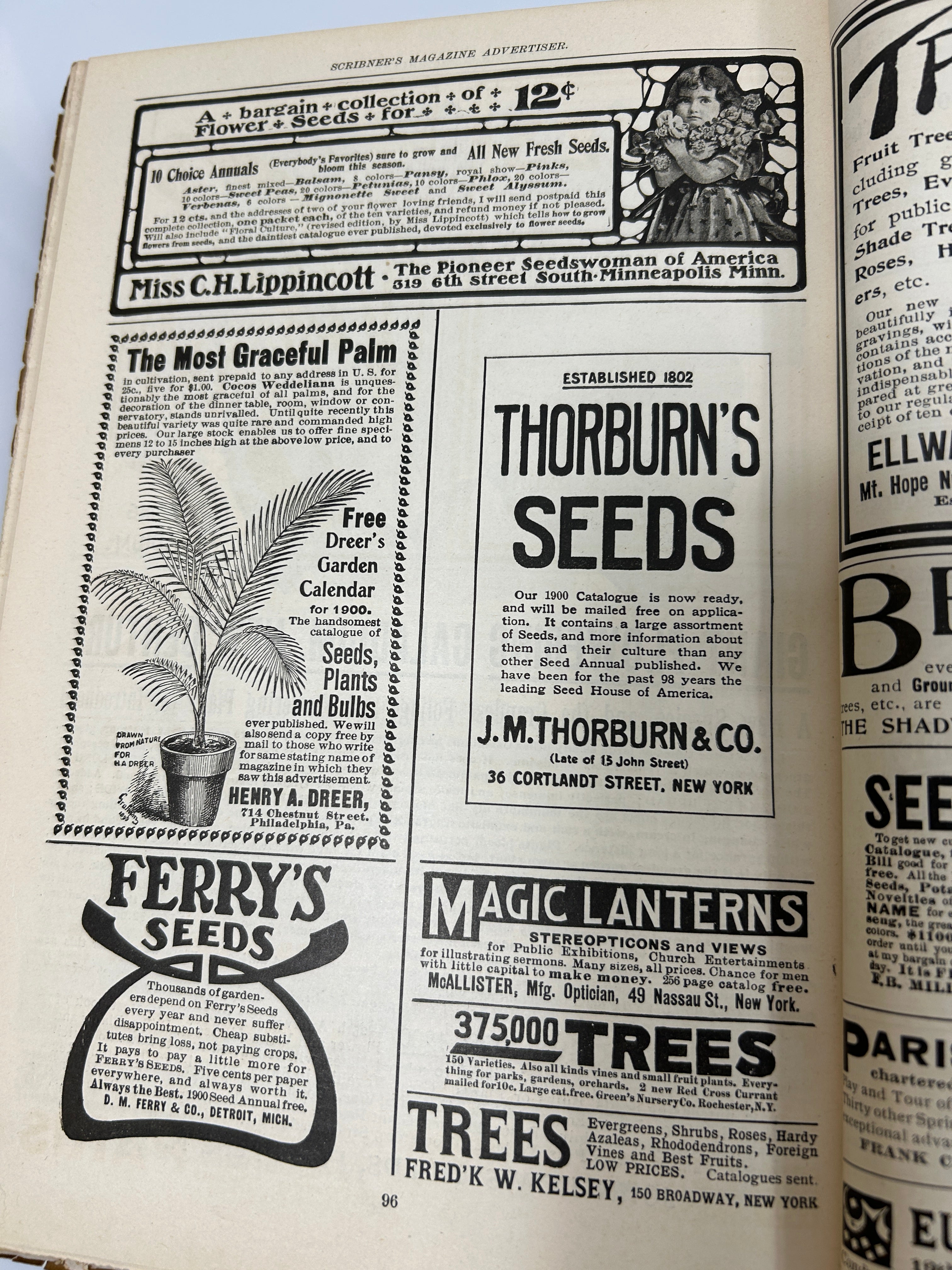 Scribner's Magazines Jan-March 1900 in Weiss Binder