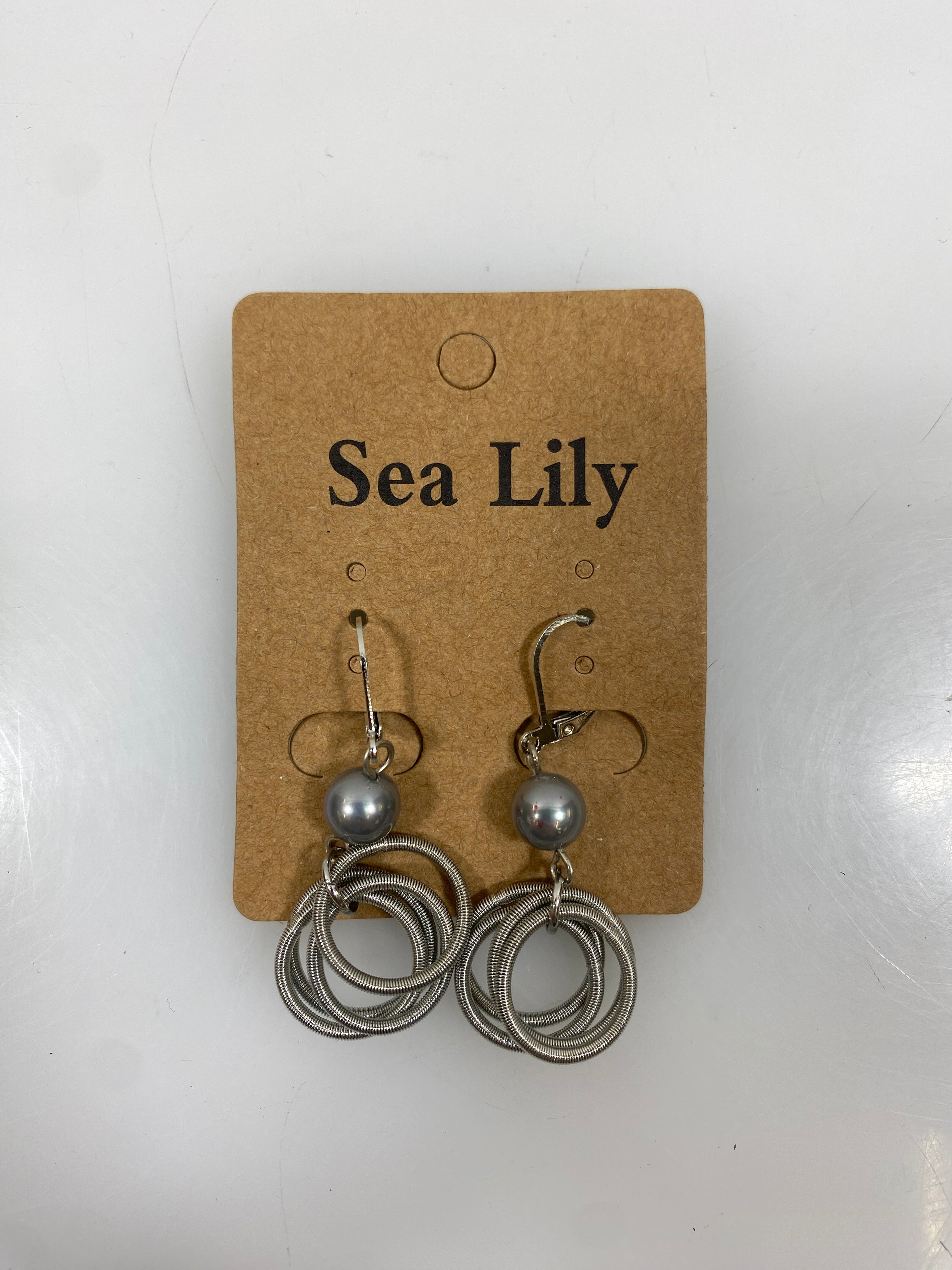 Sea Lily Silver Spring Set Dangle Earrings