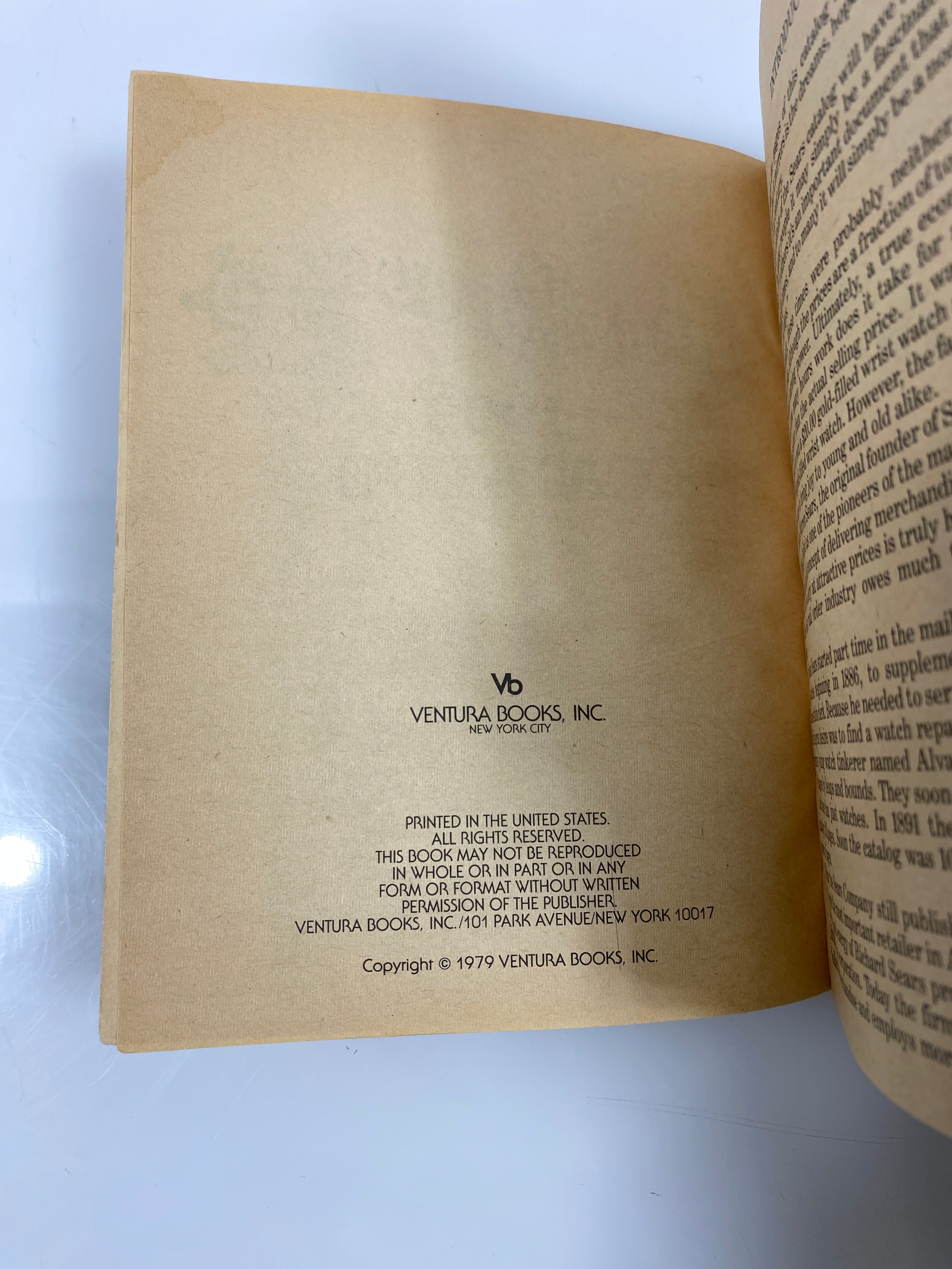 Sears, Roebuck & Co. 1909 Catalog 1979 SC