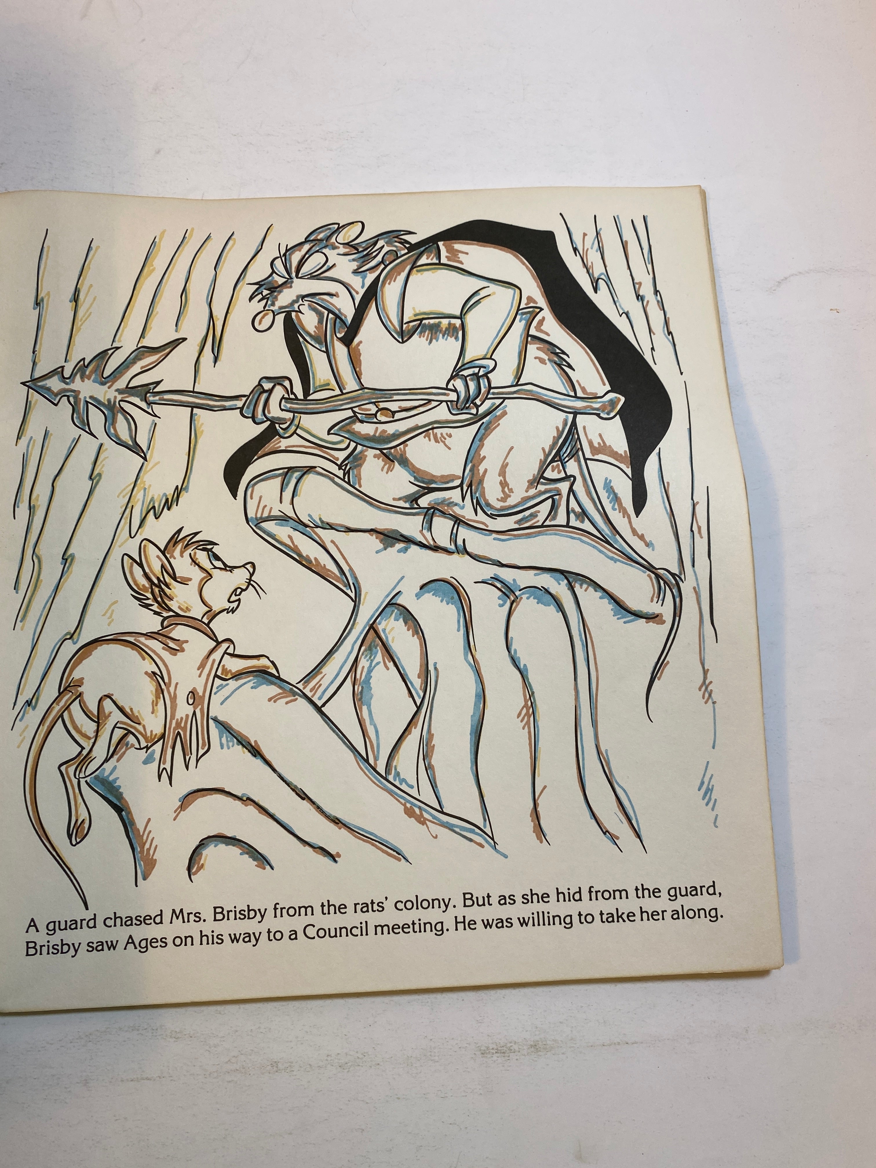 Secret of Nimh Paint with Water Book Whitman Comics