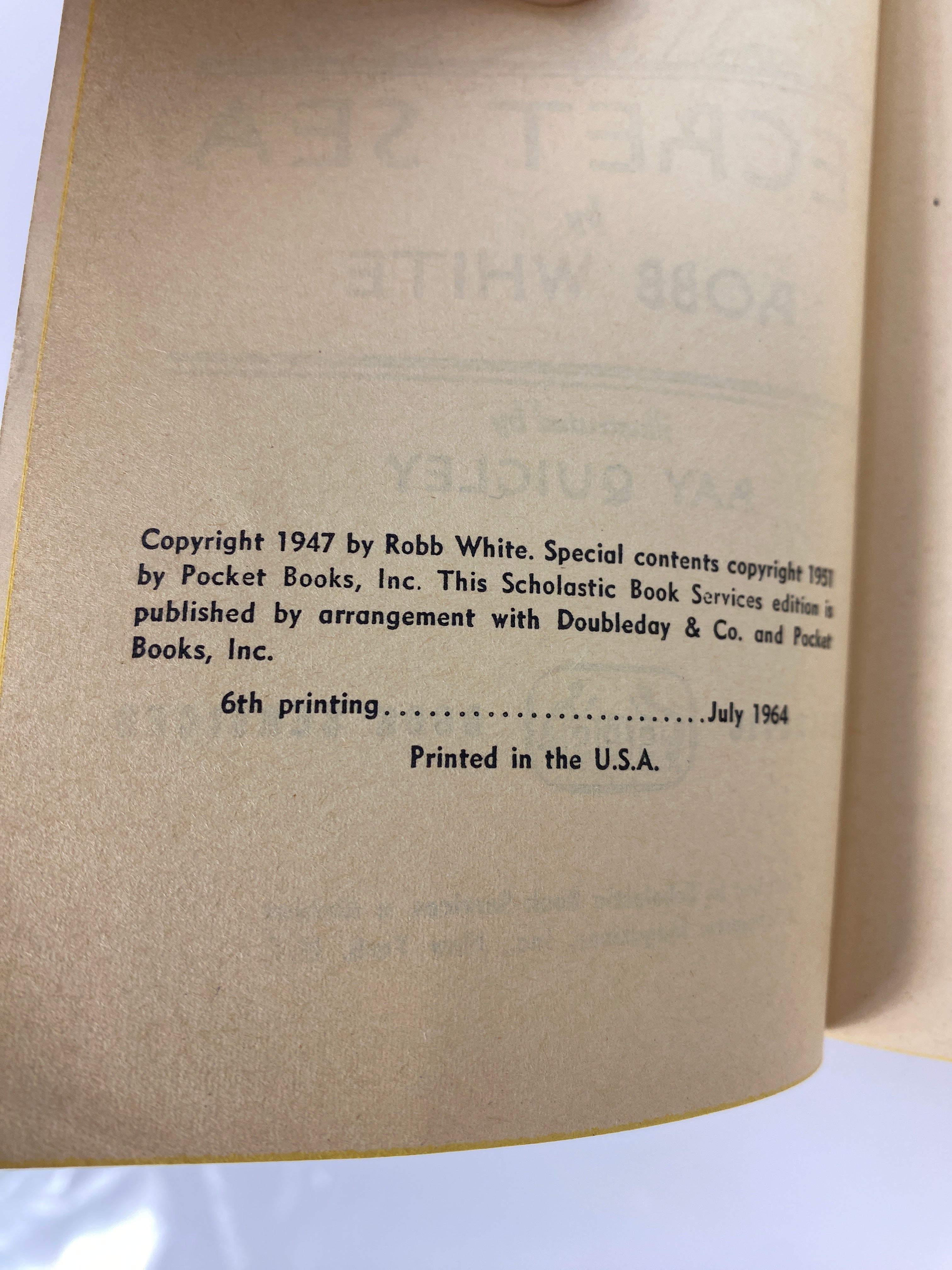 Secret Sea Robb White vintage paperback 1964