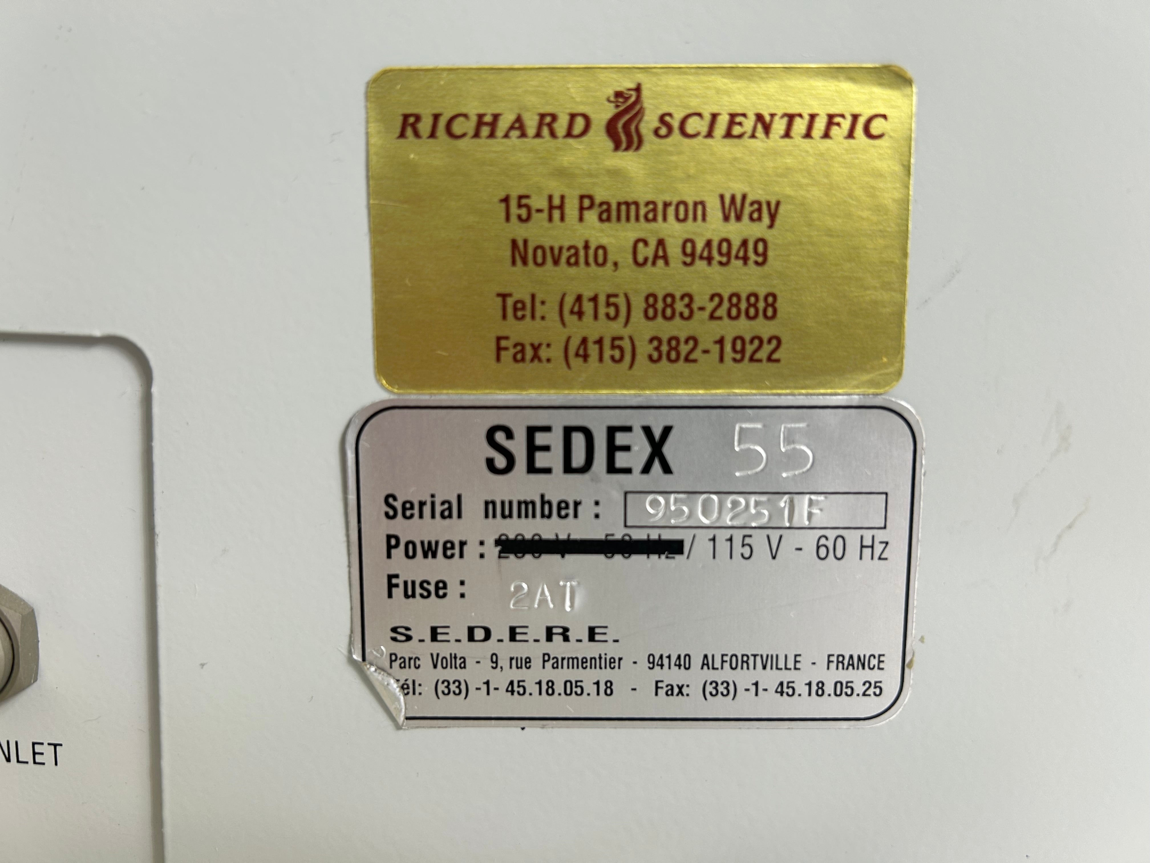 Sedere Sedex 55 Evaporative Light Scattering Detector *Untested*
