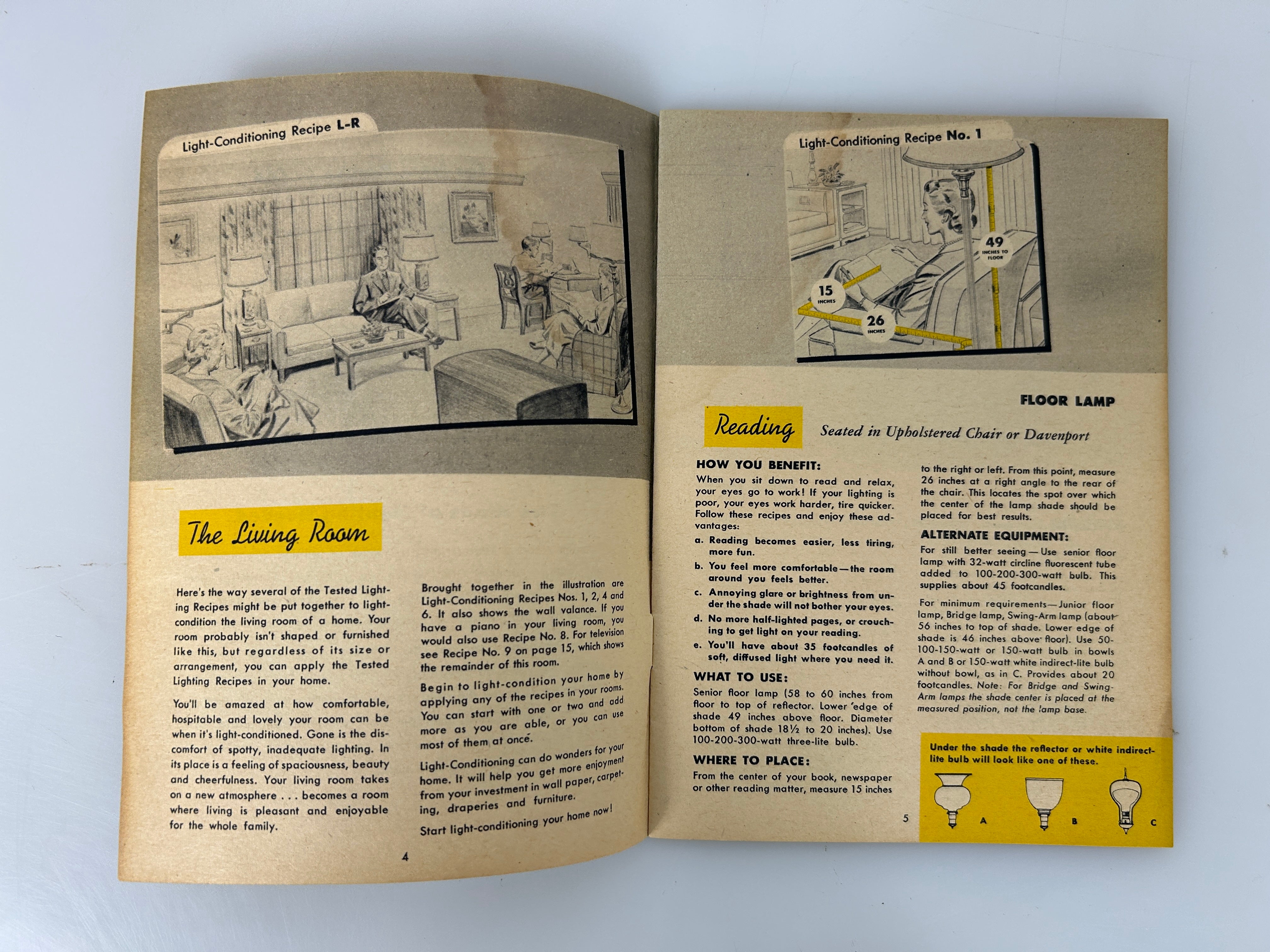 See Your Home in a New Light: 22 Recipes for Better Lighting c1940 SC