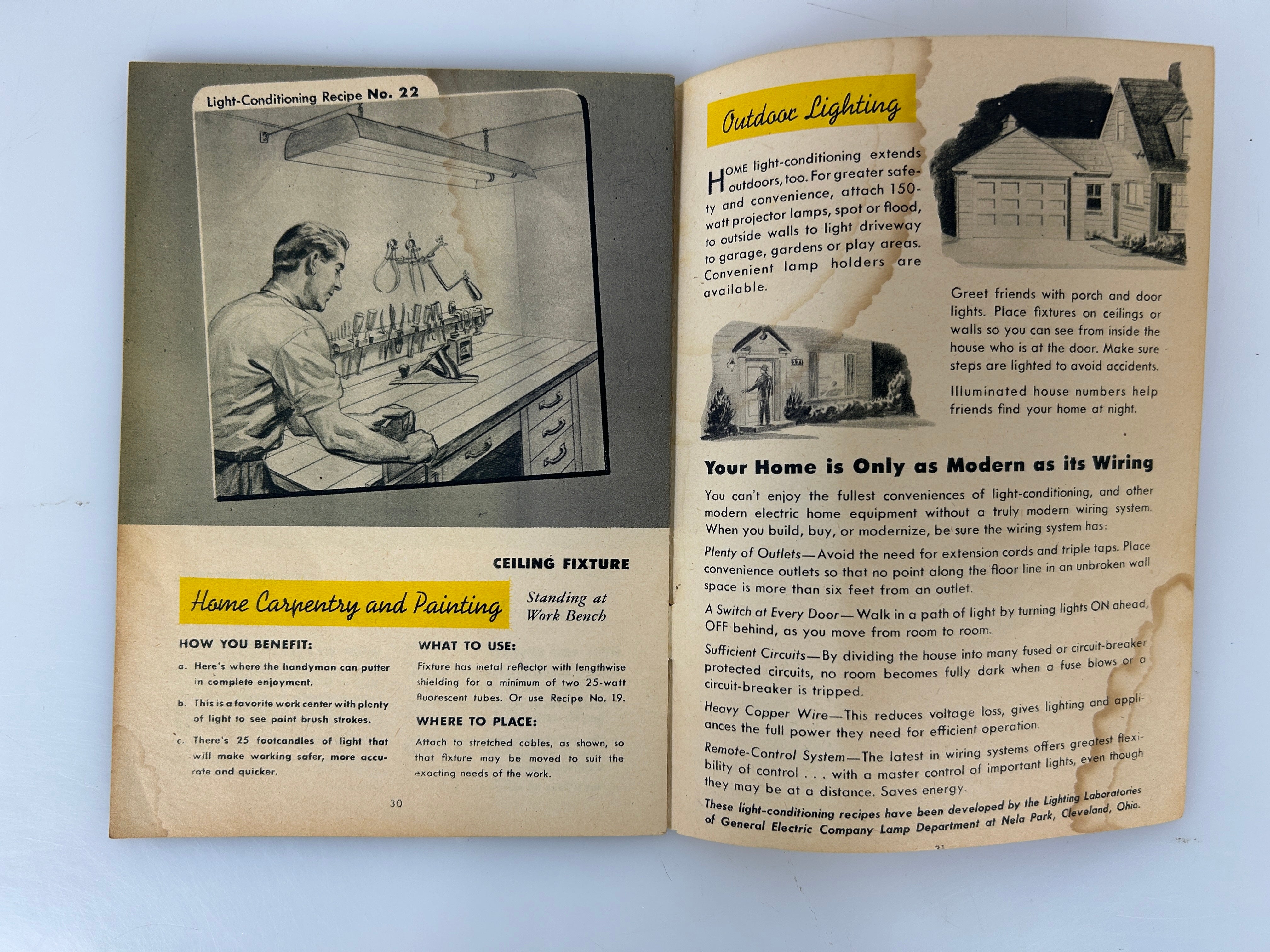 See Your Home in a New Light: 22 Recipes for Better Lighting c1940 SC