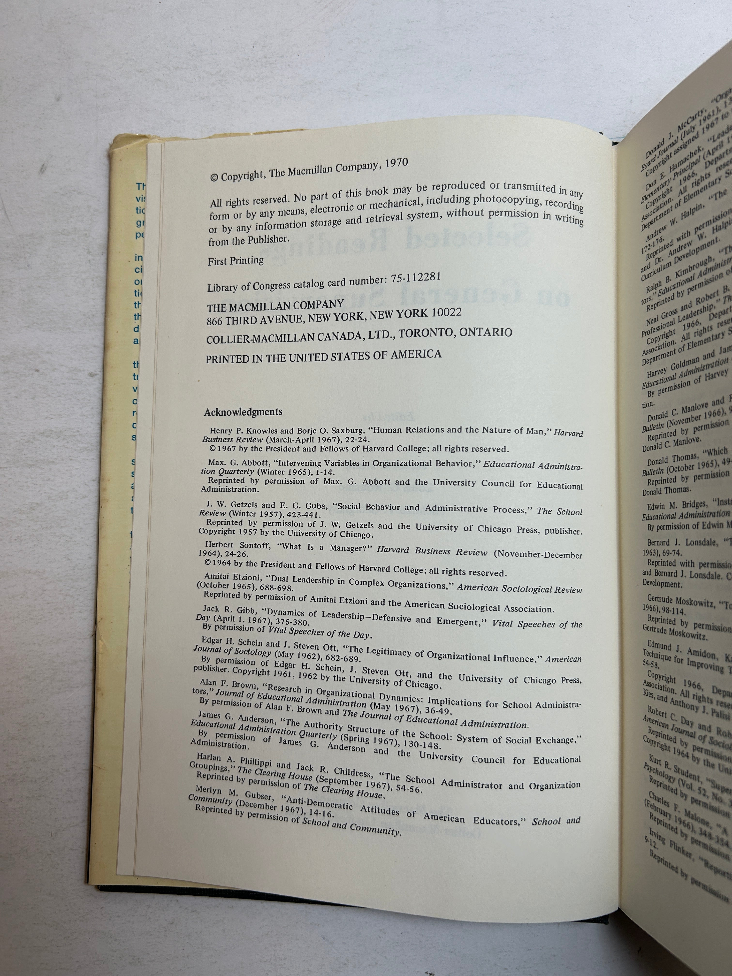 Selected Readings on General Supervision by Heald/Romano/Georgiady HCDJ