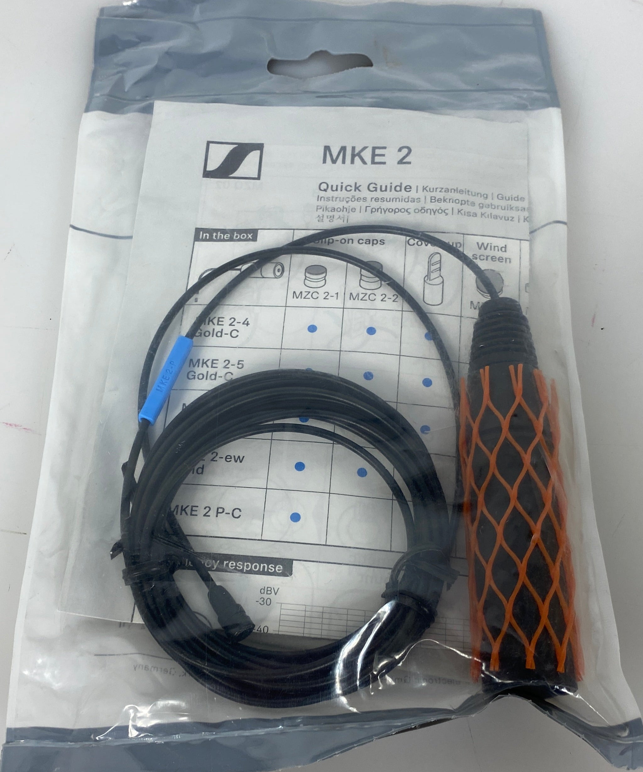 Sennheiser MKE 2 Gold Series Subminiature Omnidirectional Lavalier Microphone *New*