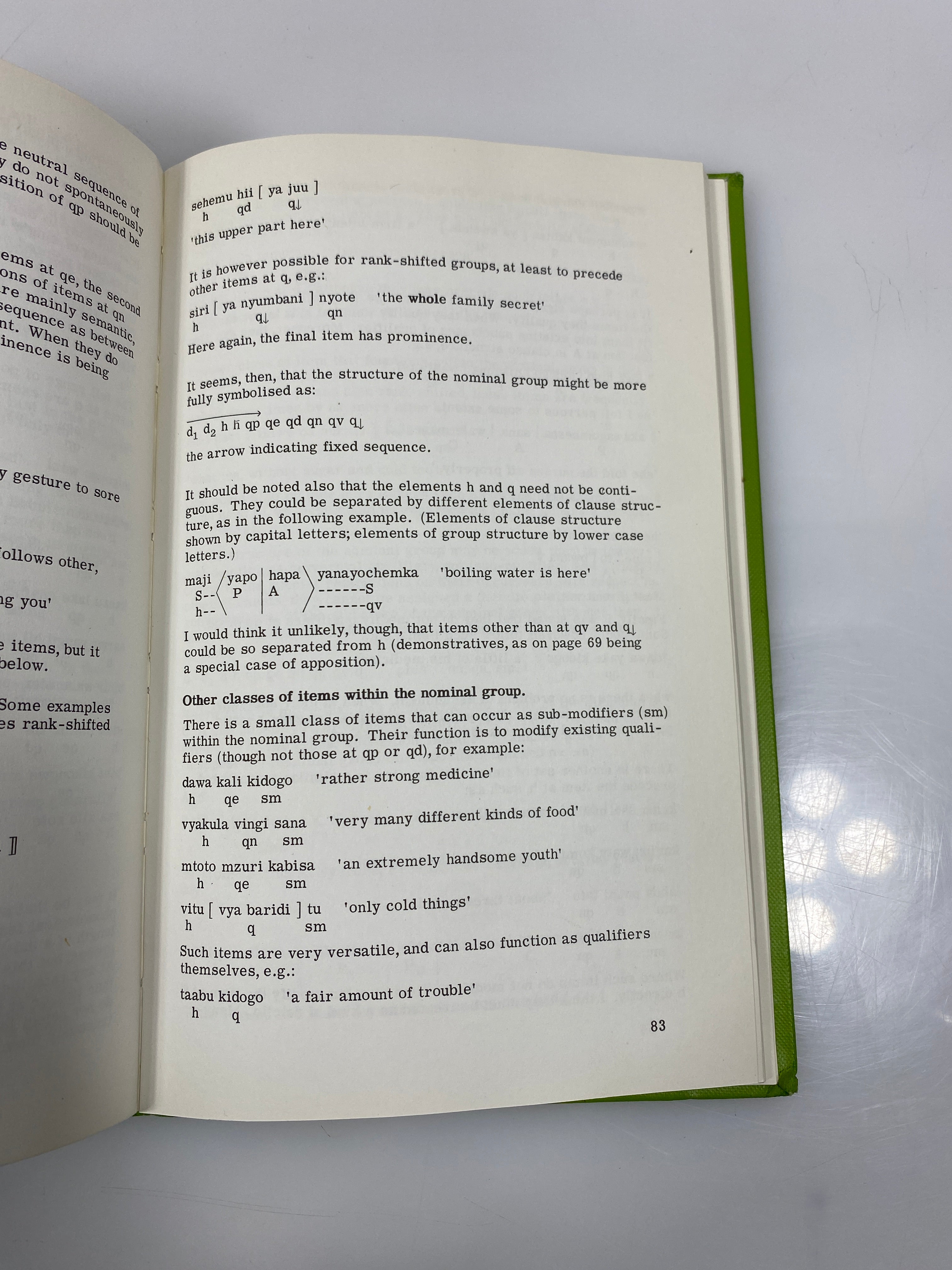 Sentences in Swahili by Joan Maw Ex-library 1969 HC