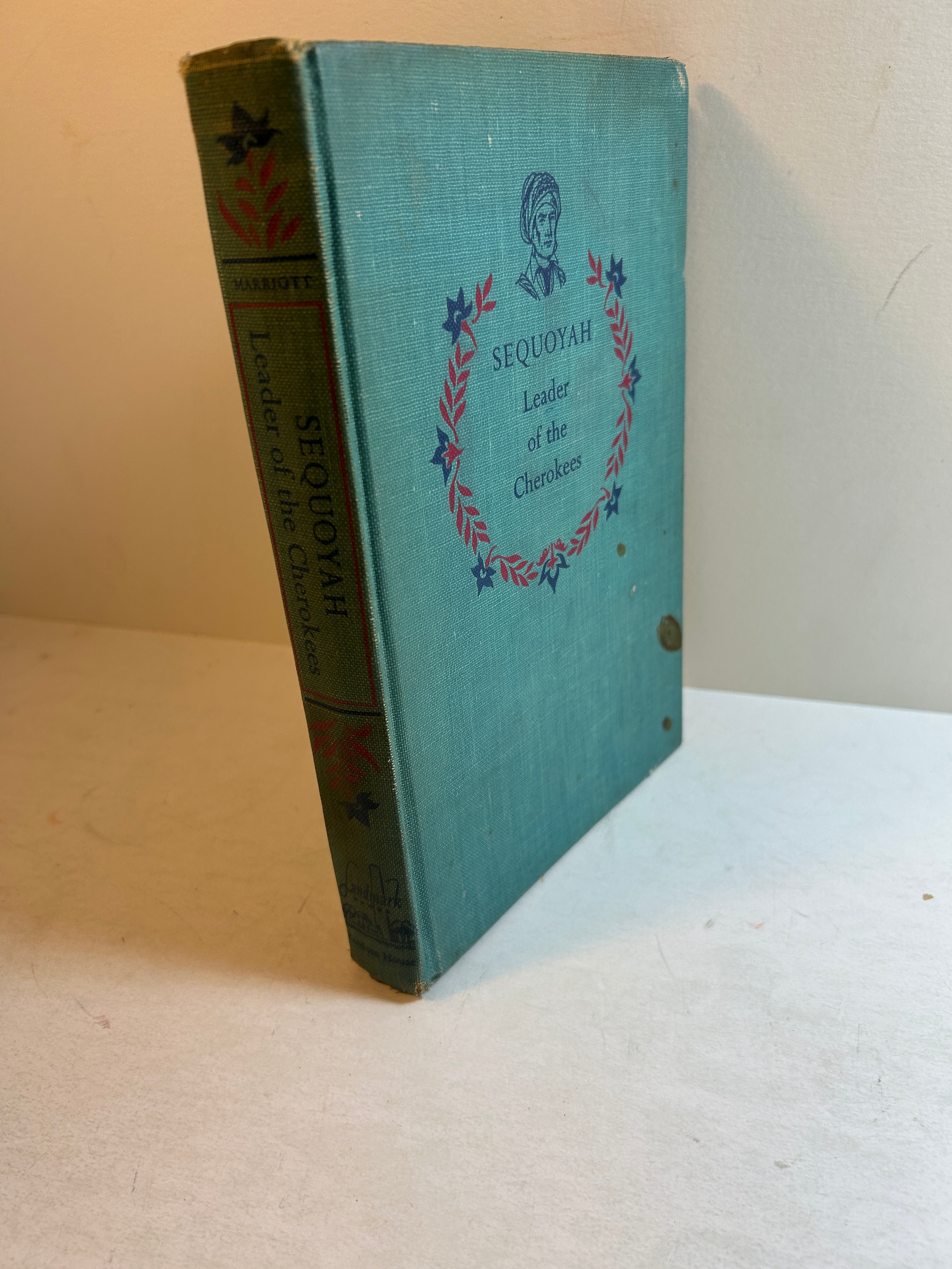 Sequoyah Leader of the Cherokee by Alice Marriott Random House 1958 HC